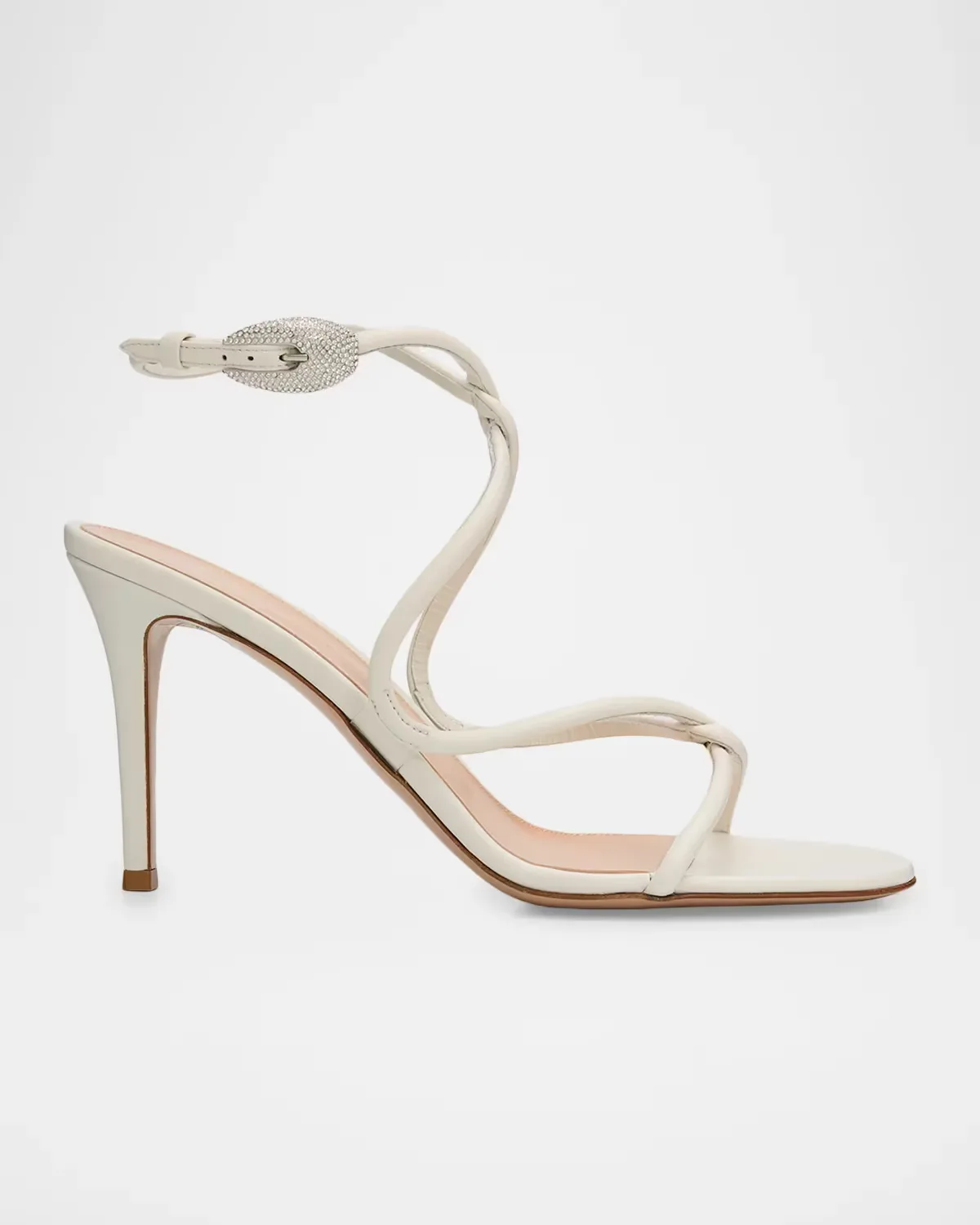 Jungle Mamba 85MM Leather & Rhinestone Sandals
