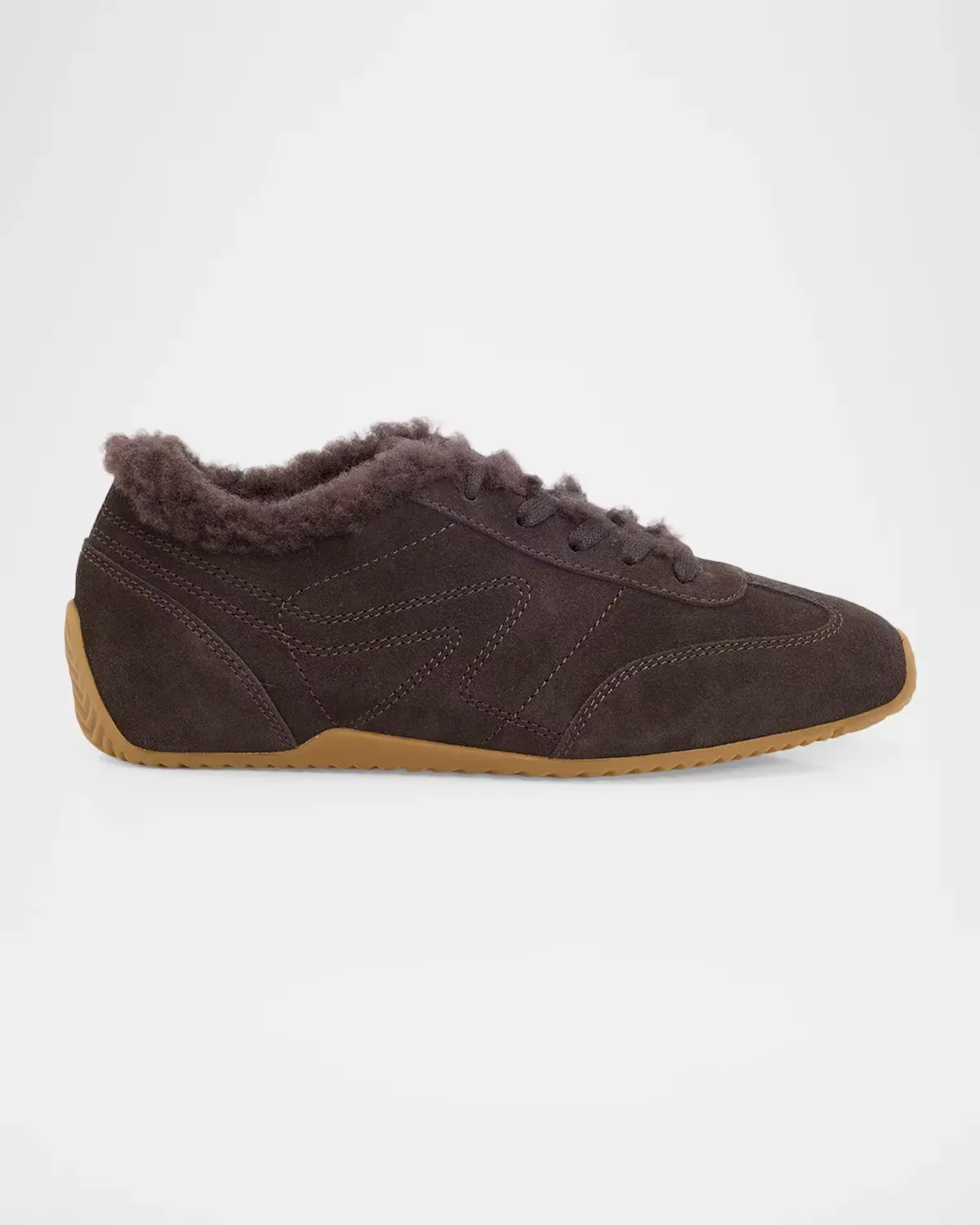 Retro Runner Suede Shearling-Lined Low-Top Sneakers by rag & bone