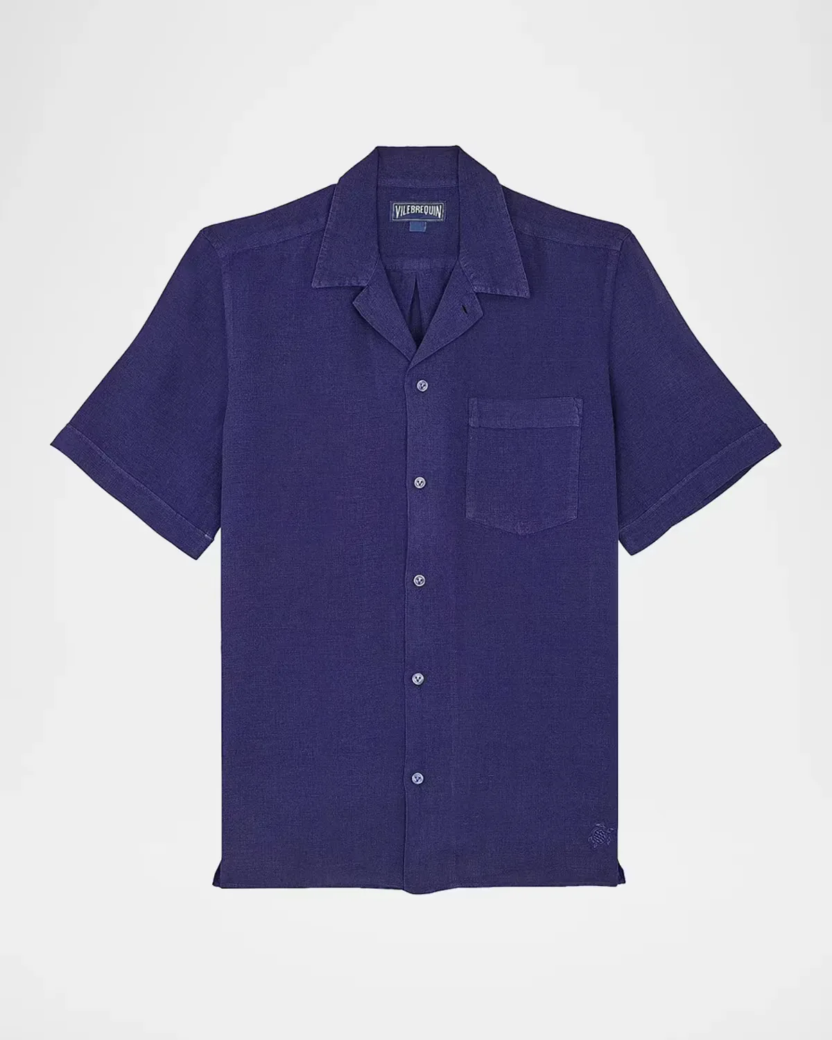 Garment-Dyed Linen Camp Shirt by Vilebrequin