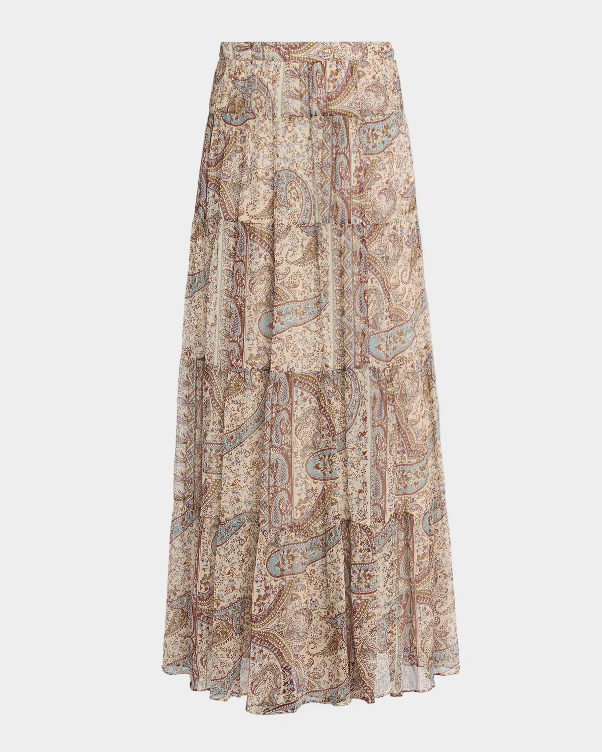 Cali Paisley Print Maxi Skirt