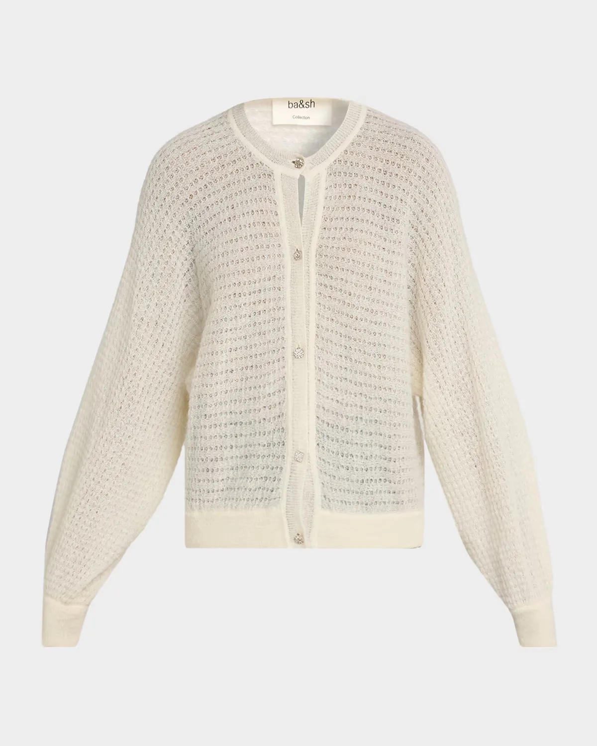 Isolar Pointelle-Knit Cardigan by ba & sh