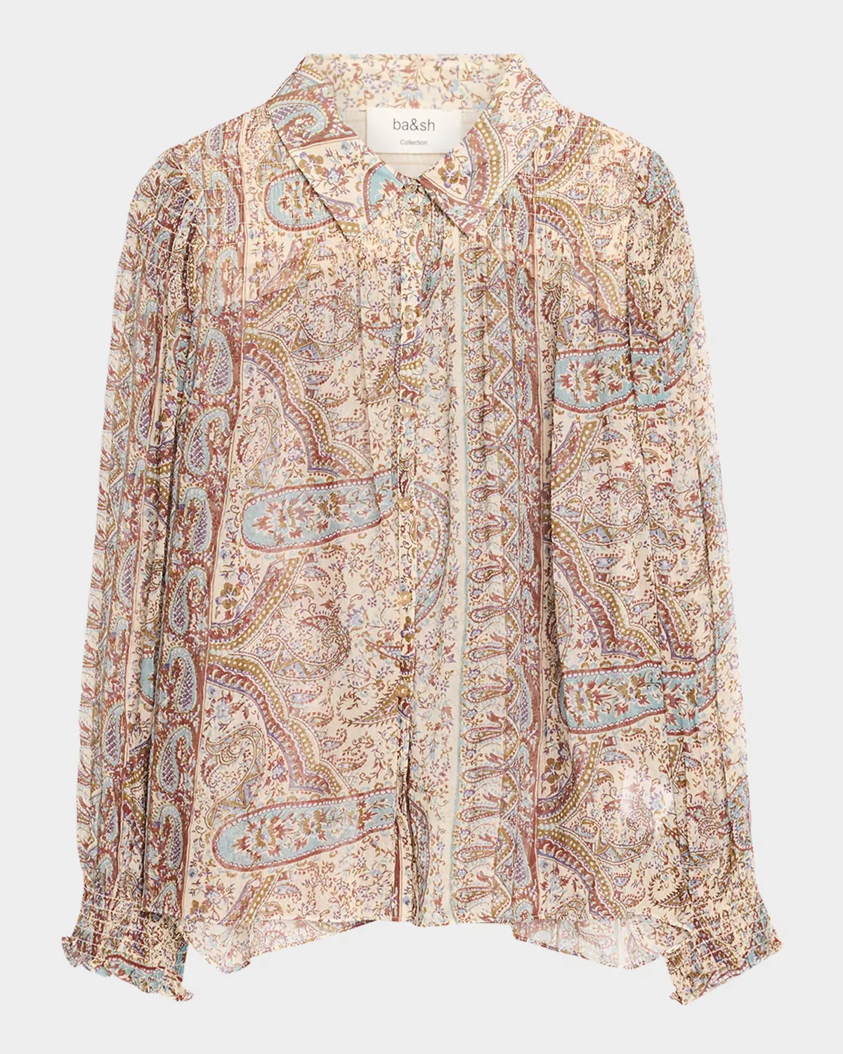 Cleo Paisley Print Shirt by ba & sh