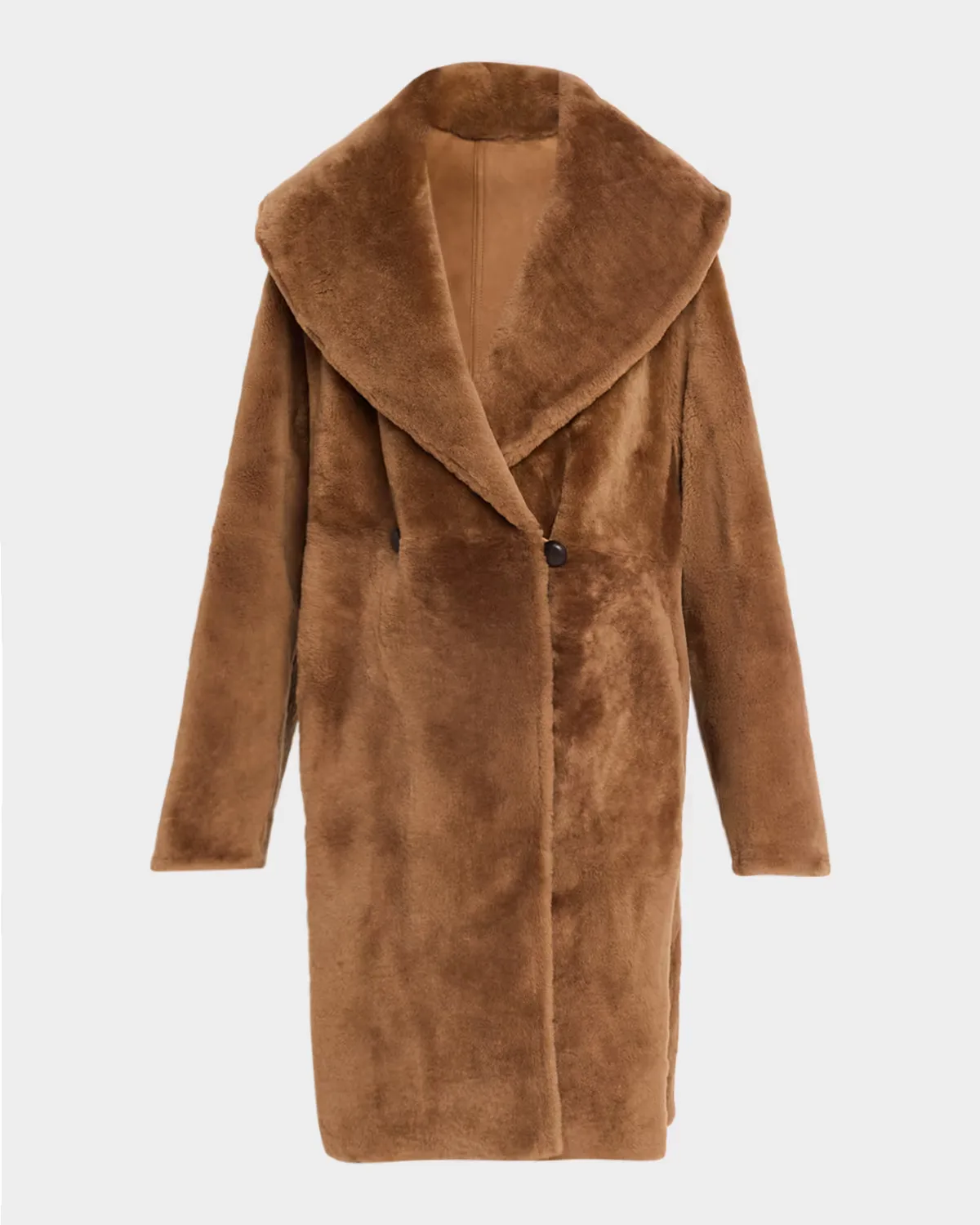 Oversized Reversible Shearling Coat by Lafayette 148 New York