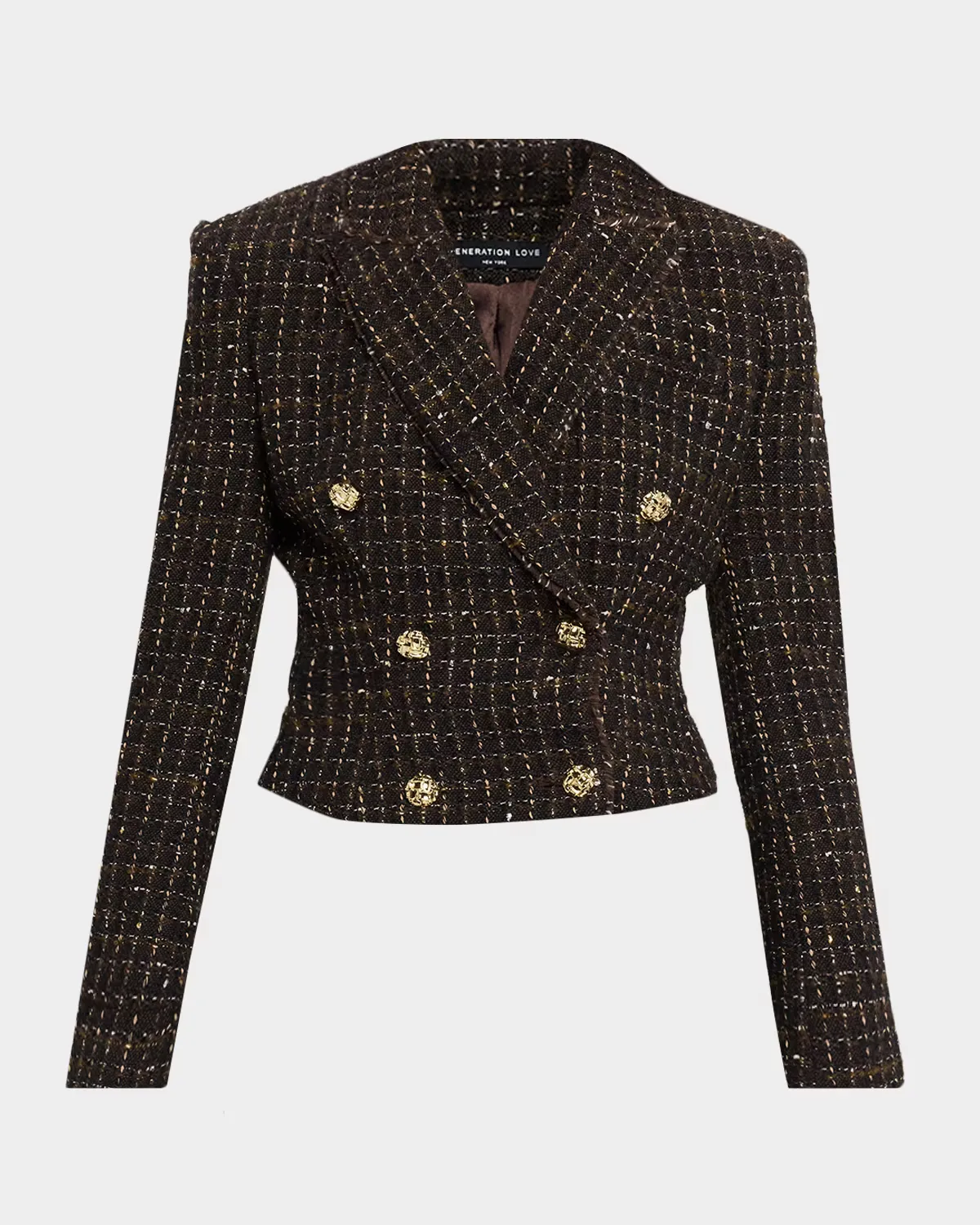 Aytul Tweed Blazer by Generation Love