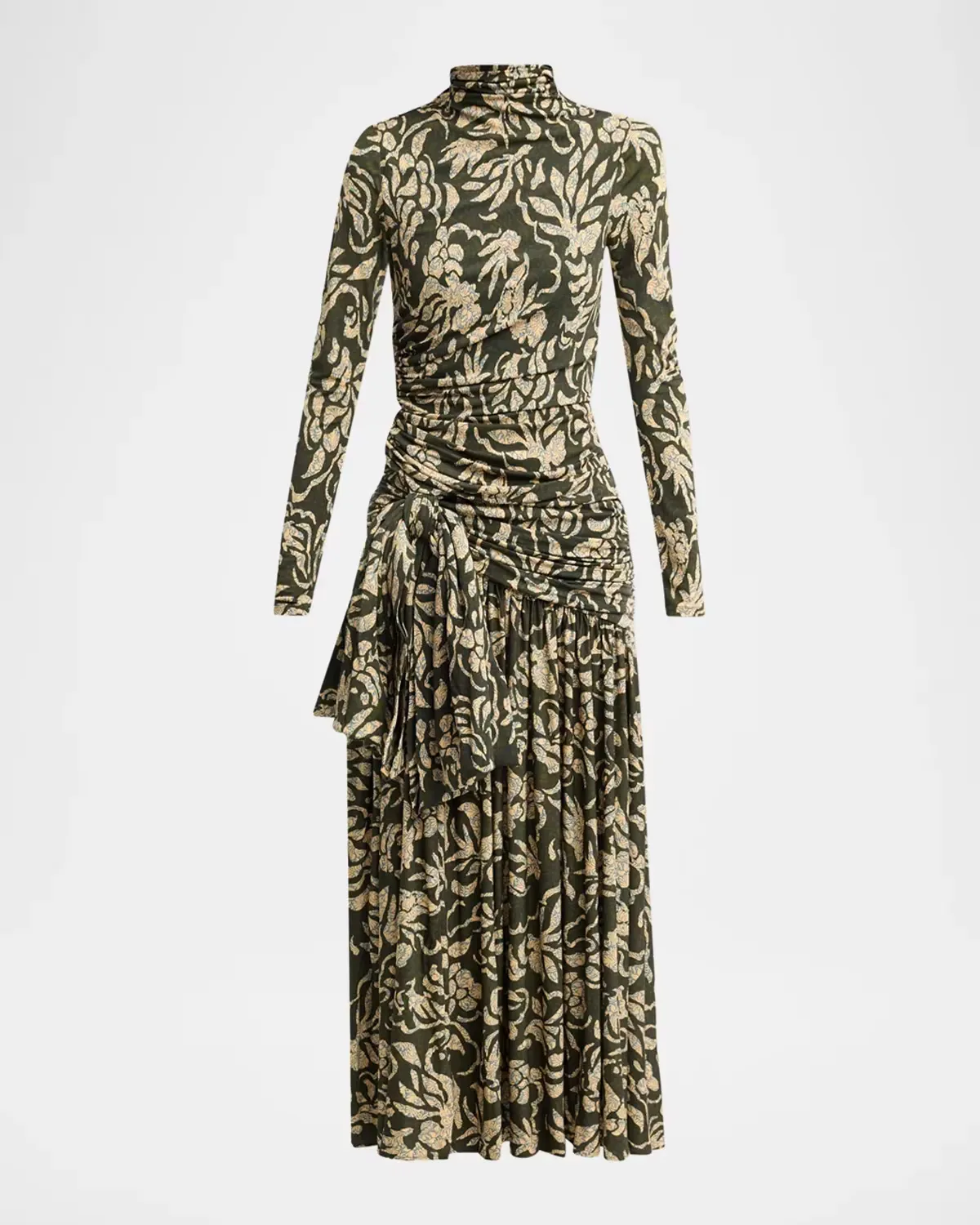 Katy Draped Jersey Maxi Dress by Ulla Johnson