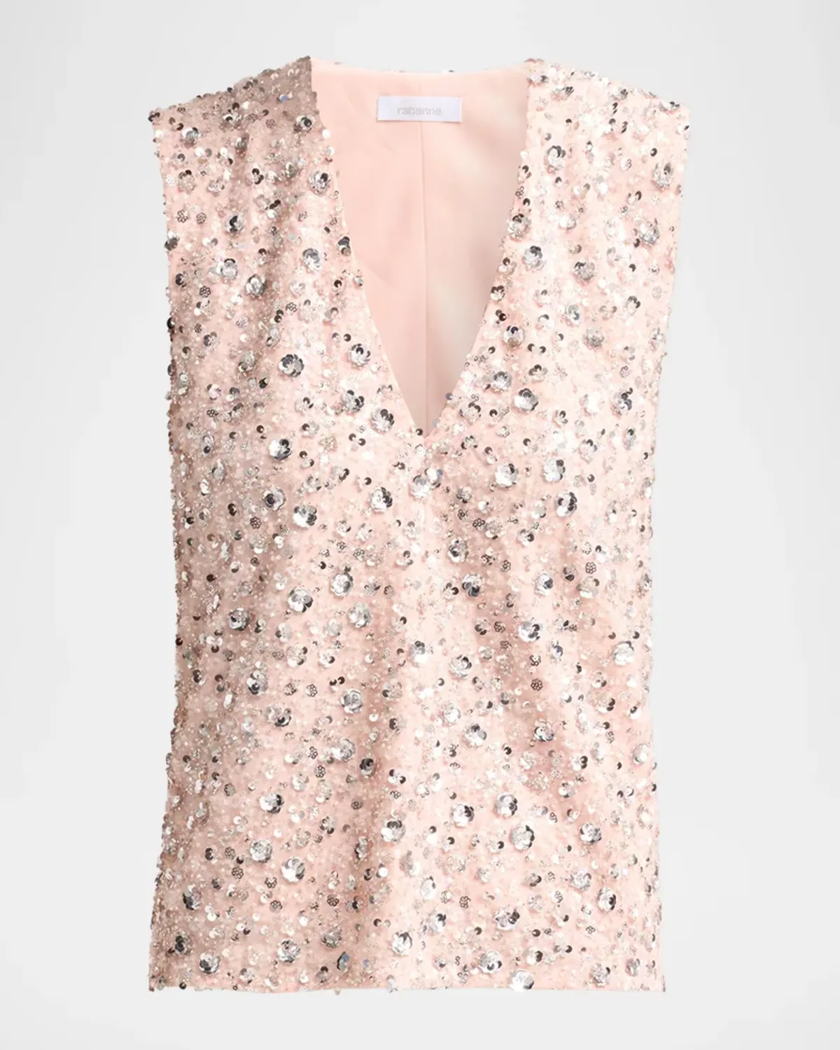 Embellished V-Neck Top by Rabanne
