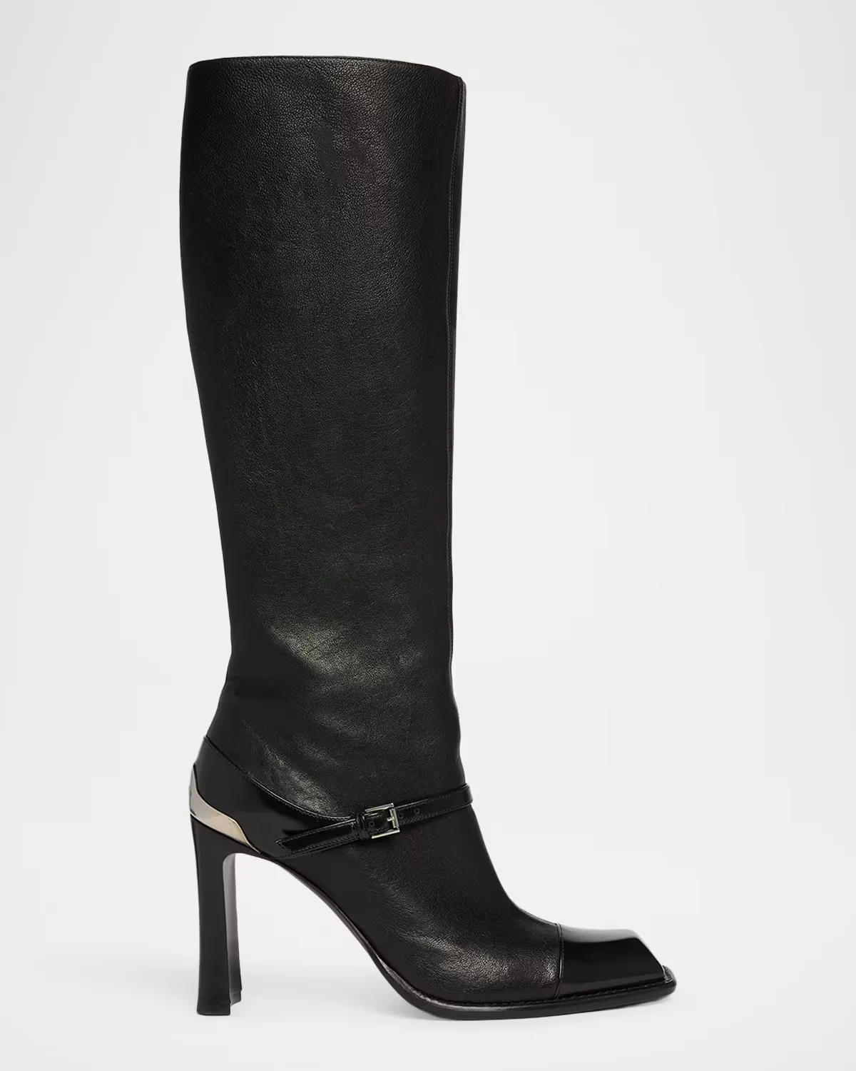 95mm Niko Leather Knee-High Boots by McQueen