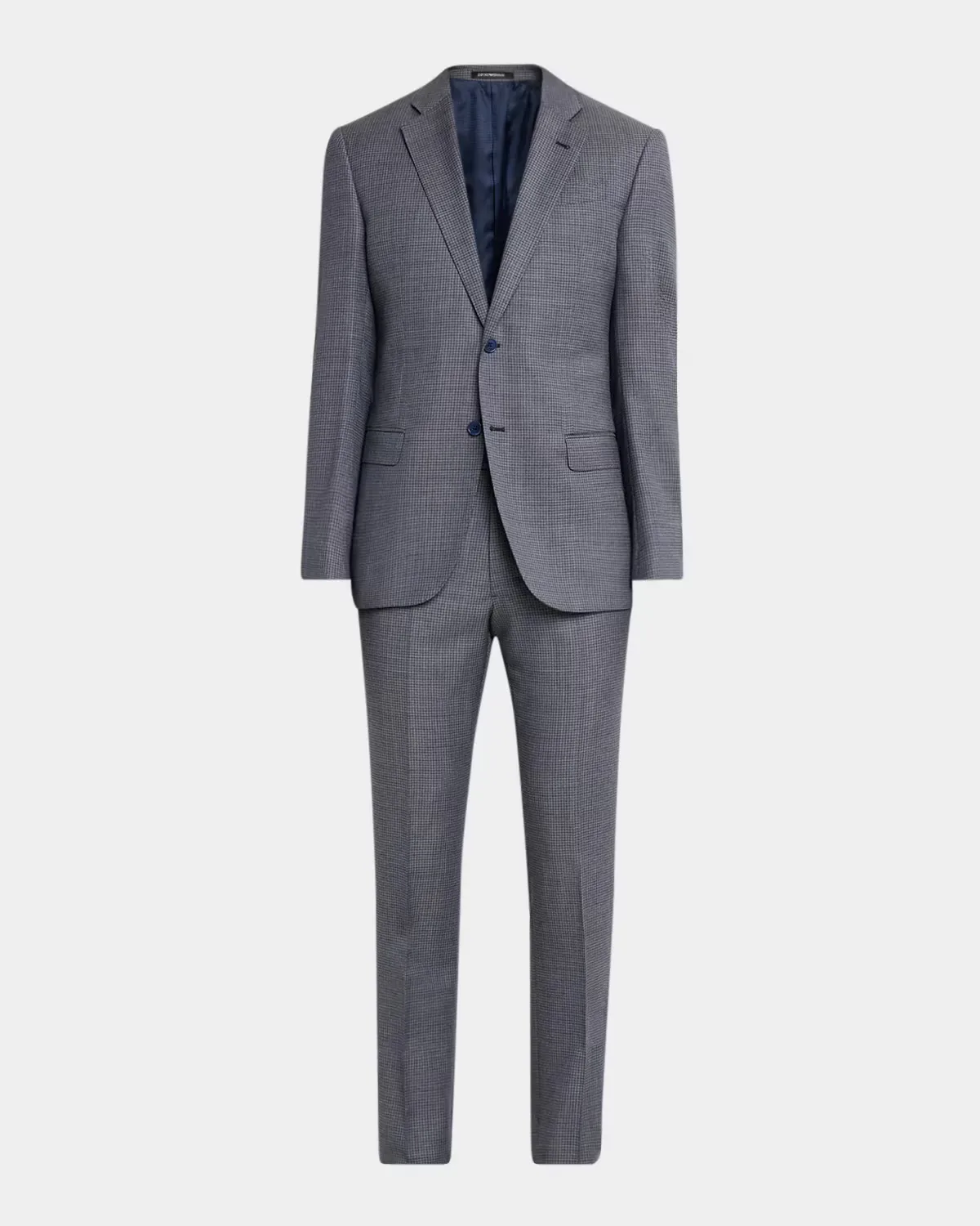 G Line Wool Blurred Houndstooth Two-Piece Suit by Armani