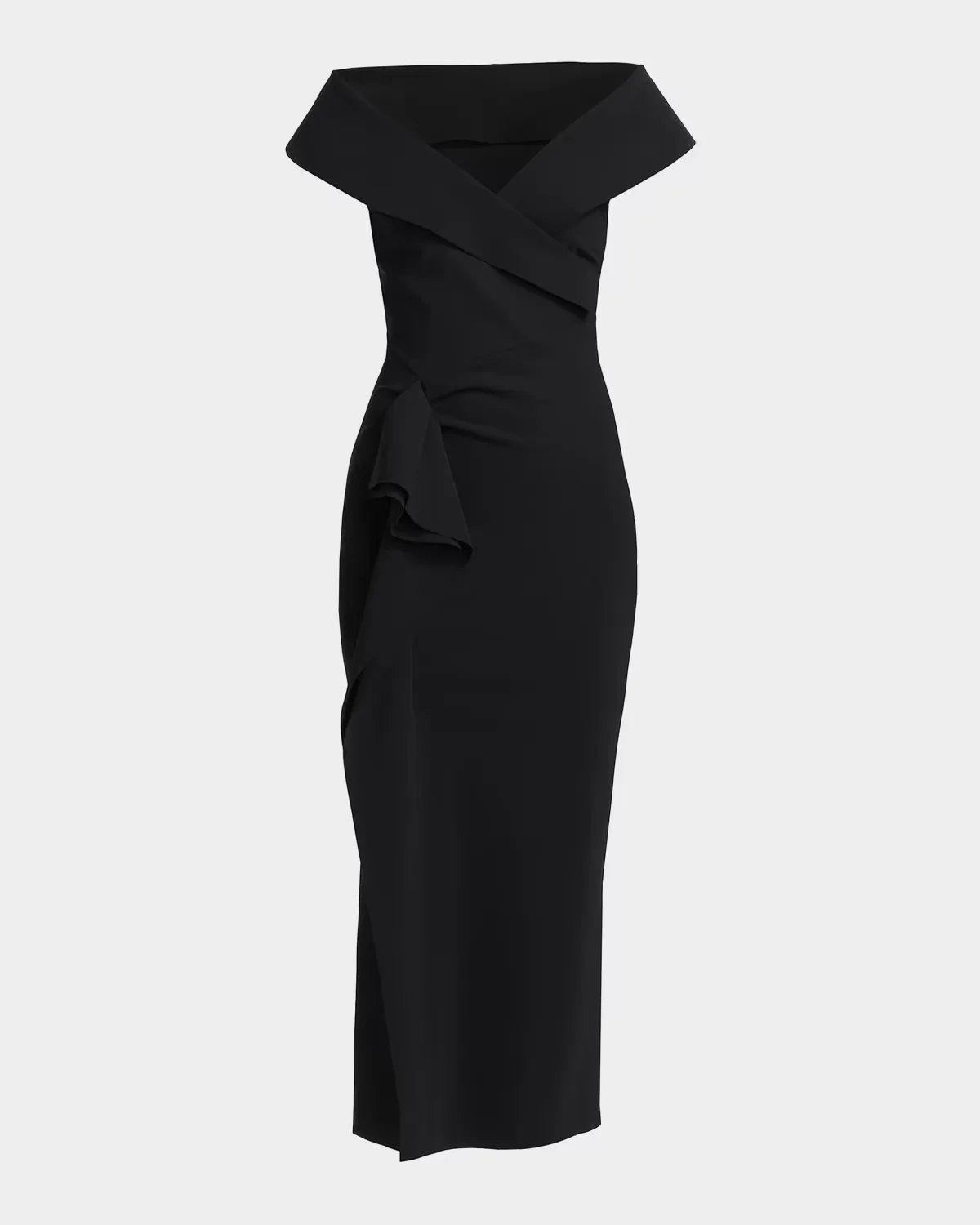 Norshana Portrait-Neck Cocktail Dress