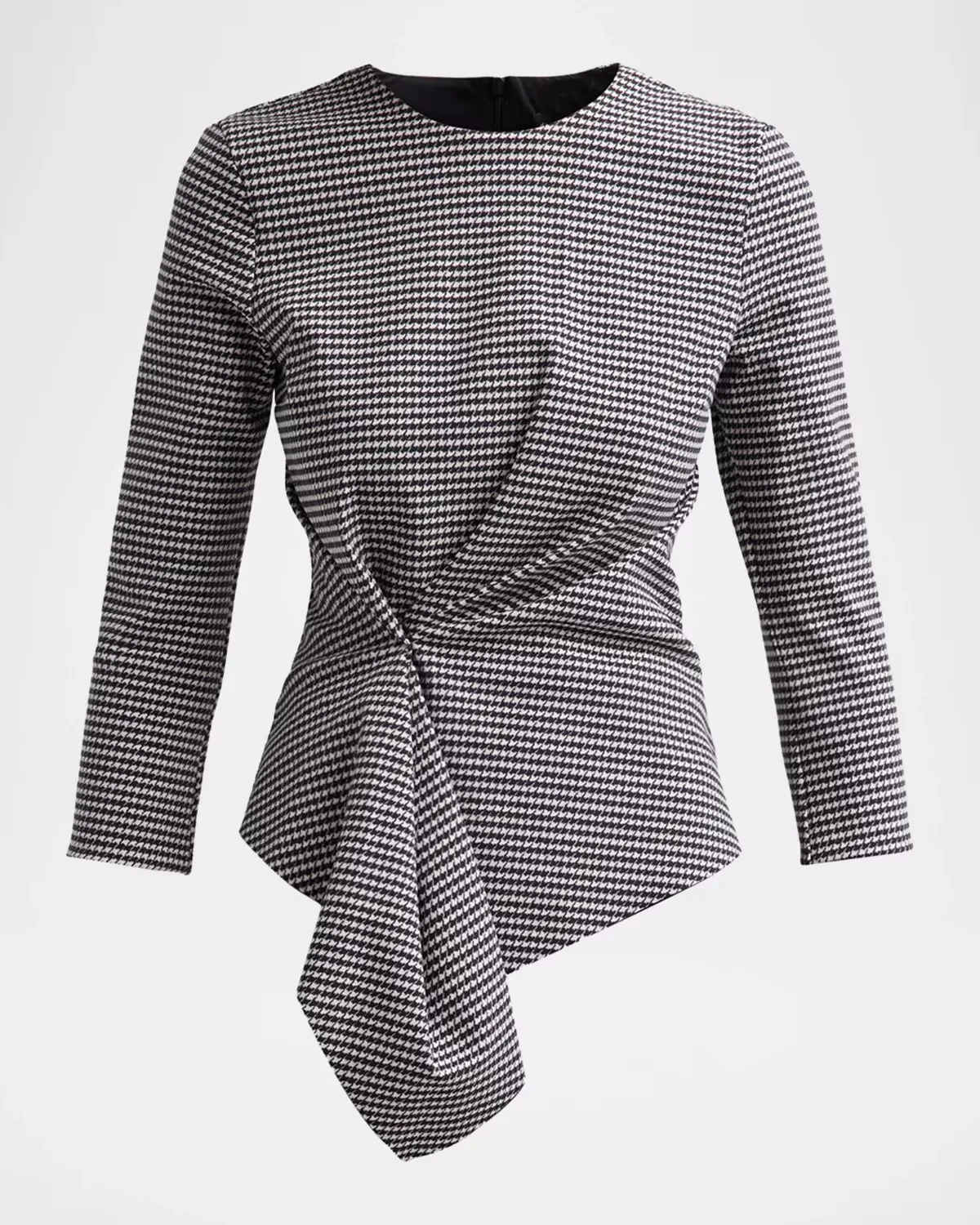 Vione Houndstooth Pinched Top by Chiara Boni La Petite Robe