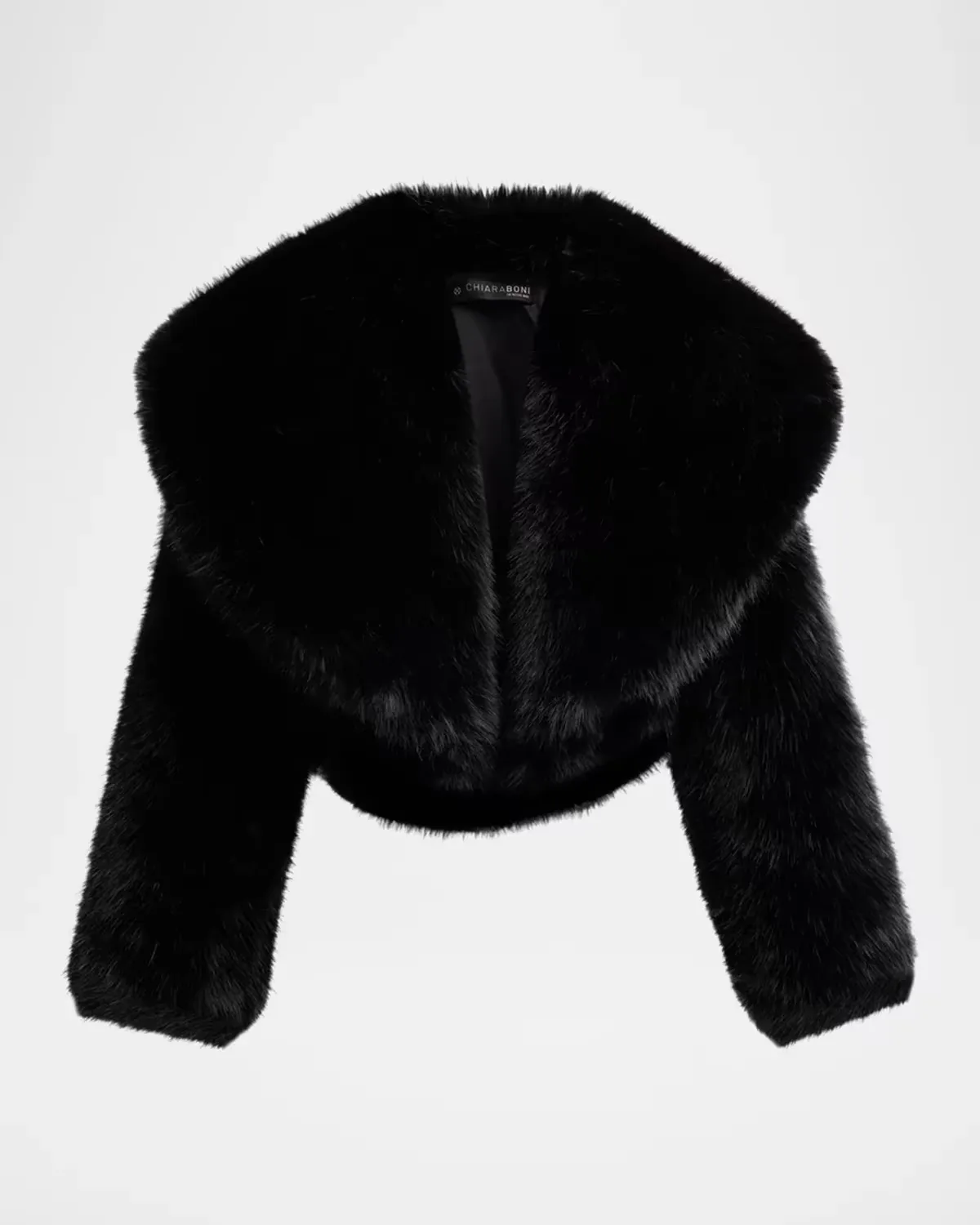 Faux Fur Open Front Jacket by Chiara Boni La Petite Robe