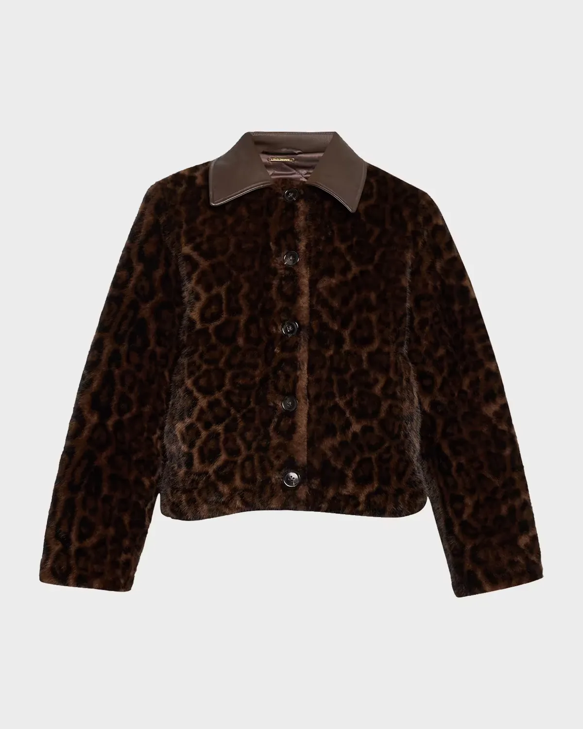 Leopard-Print Faux Fur Jacket by Elie Tahari