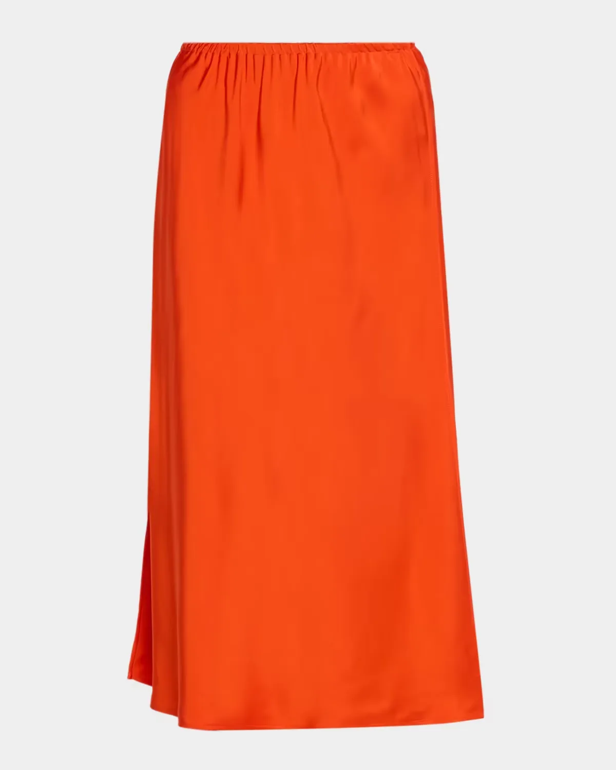 Pull-On Satin Slip Skirt
