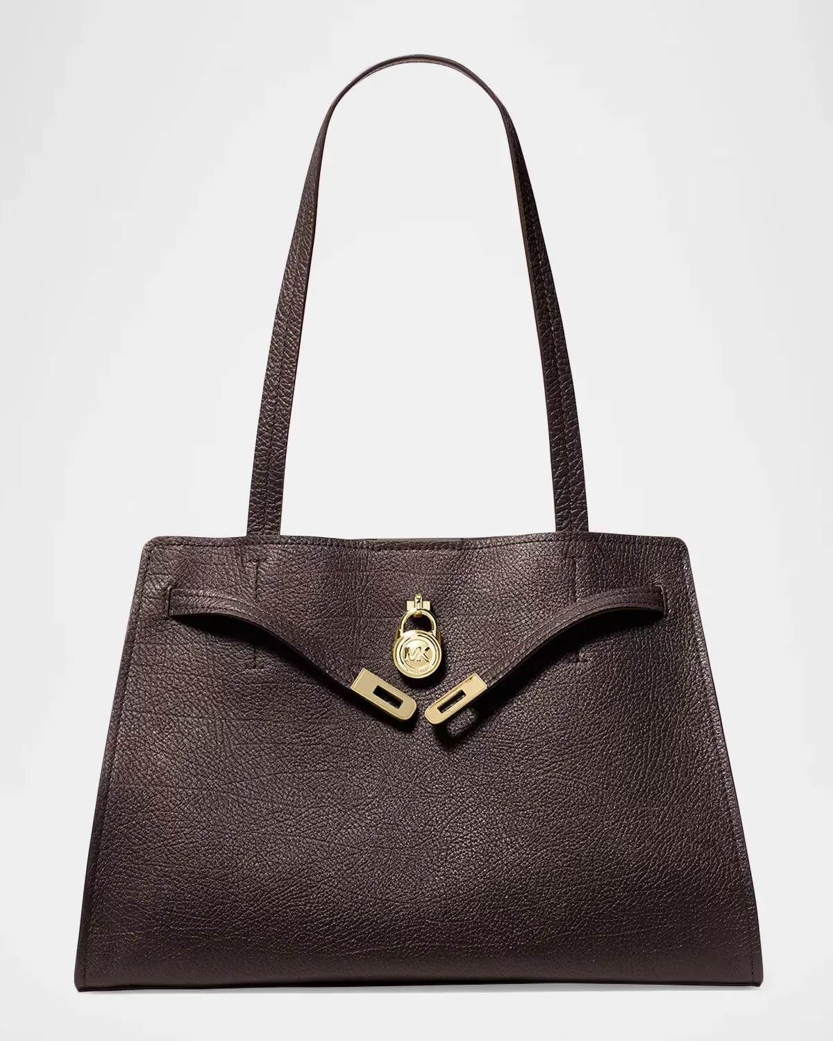 Padlock Leather Shoulder Bag by Michael Kors