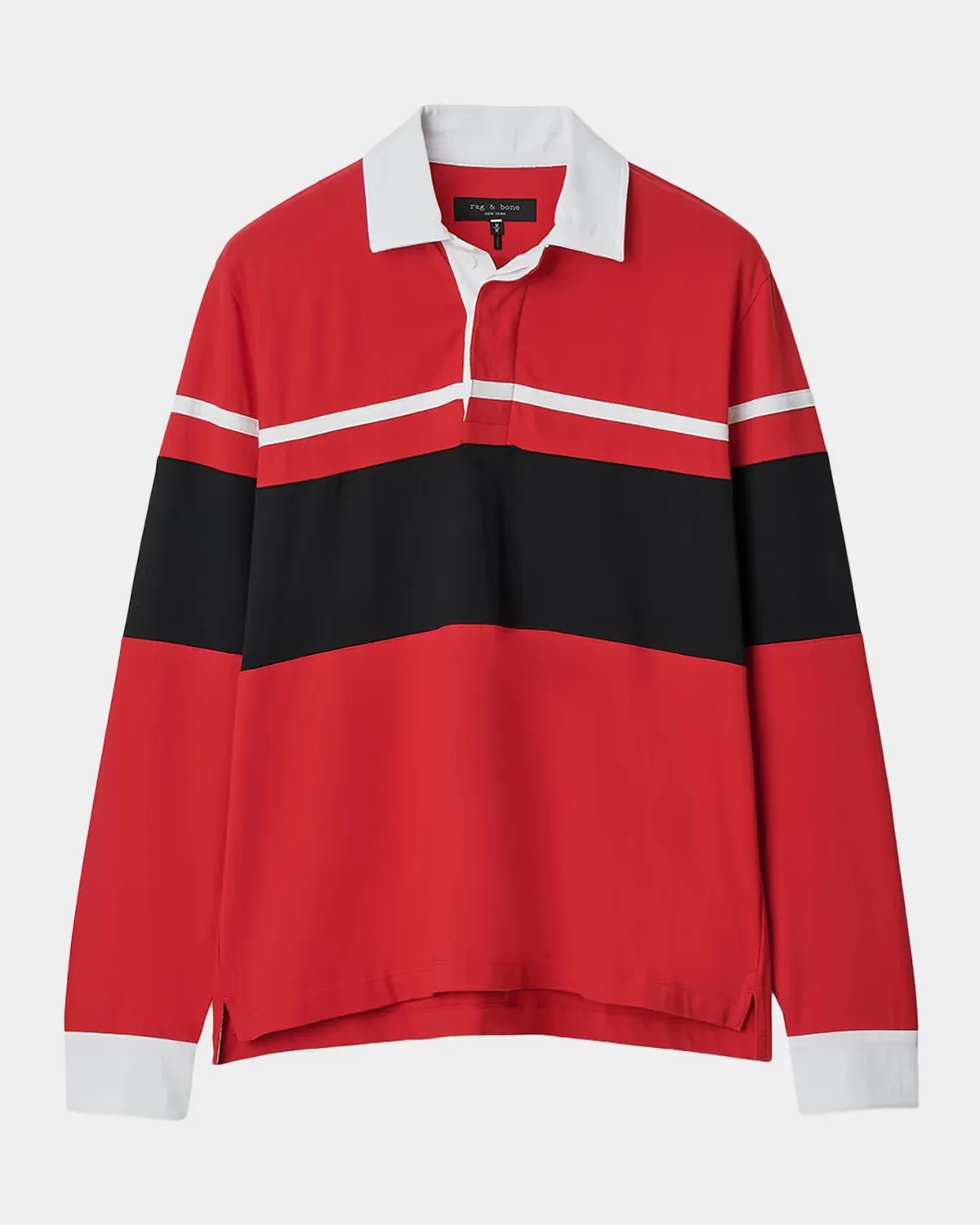 Striped Cotton Rugby Shirt by rag & bone