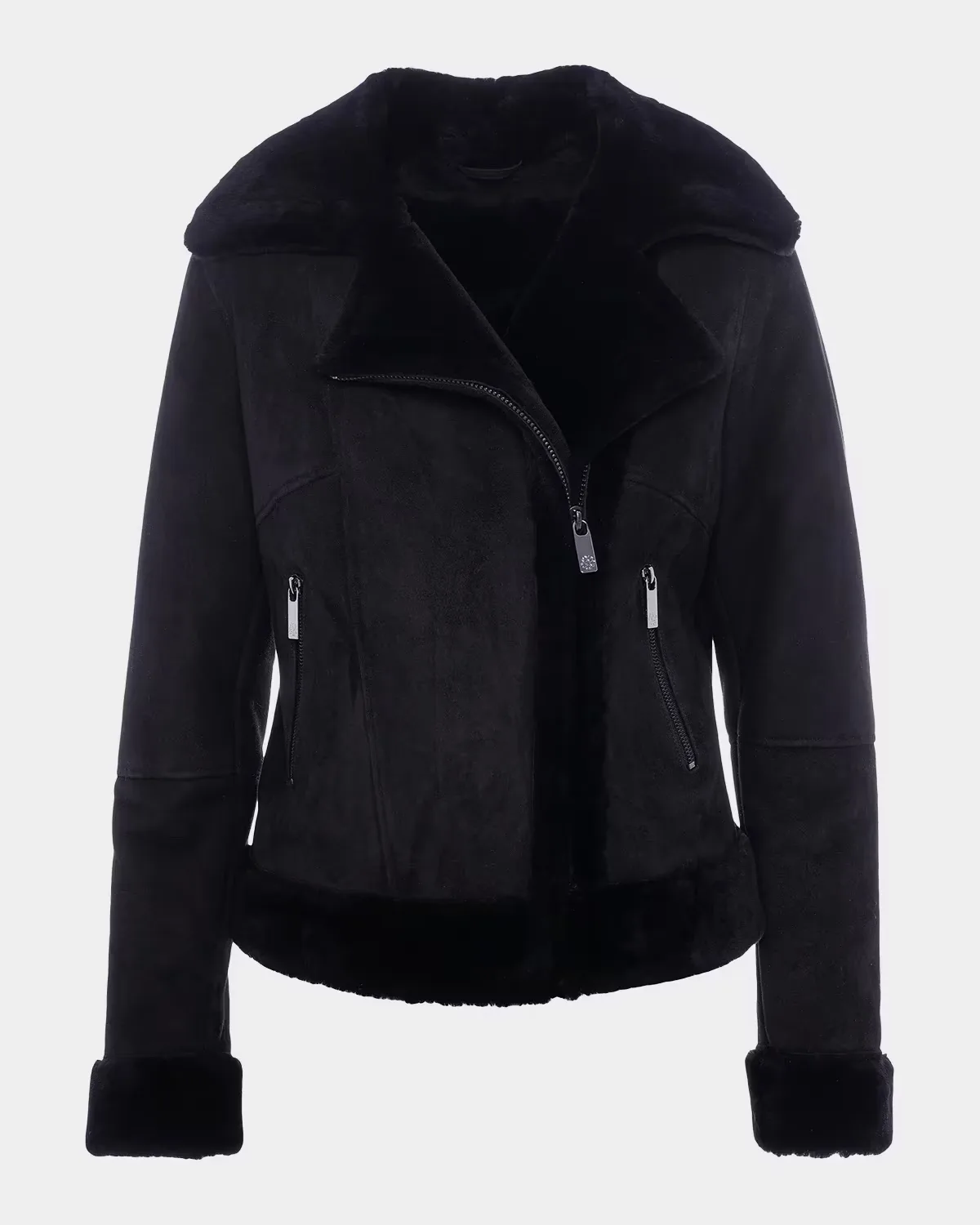 Merino Shearling Moto Jacket by Gorski