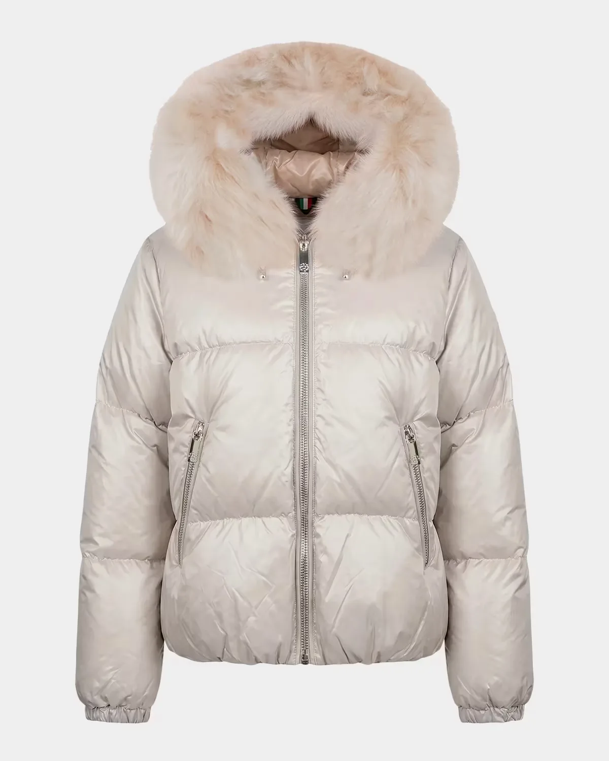 Apres-Ski Horizontal Jacket with Detachable Shearling Trim by Gorski