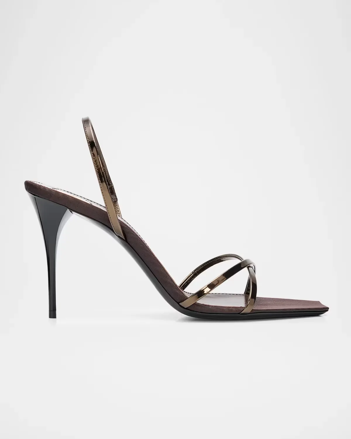 90mm Reflex Metallic Leather Sandals