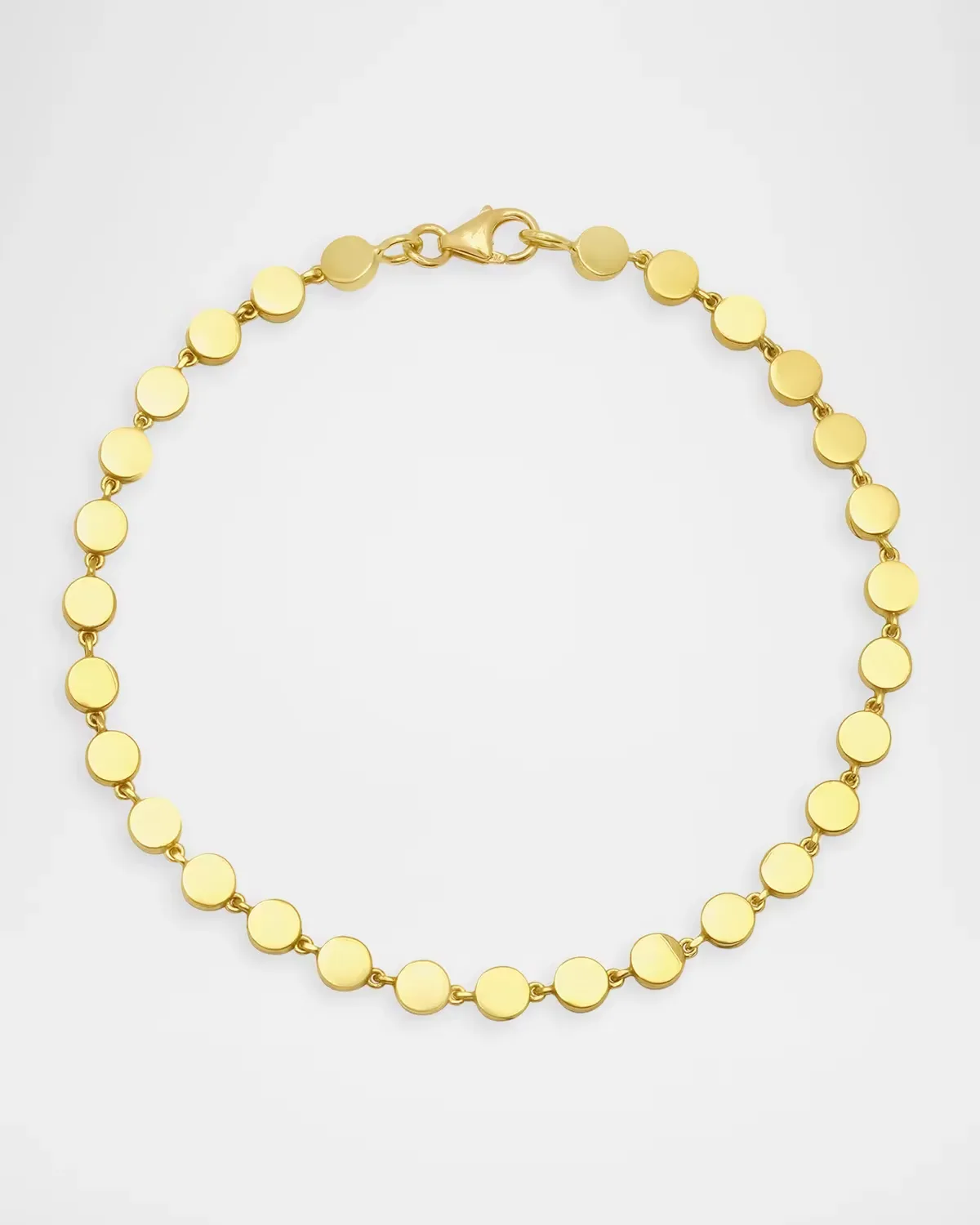 18K Yellow Gold Mini Circle Link Bracelet by Jennifer Meyer