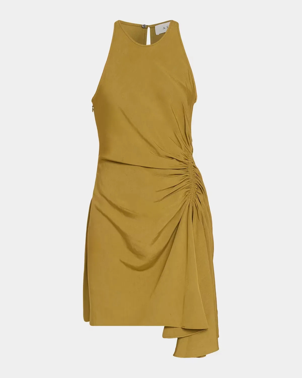 Rue Ruched Linen Mini Dress by A.L.C.