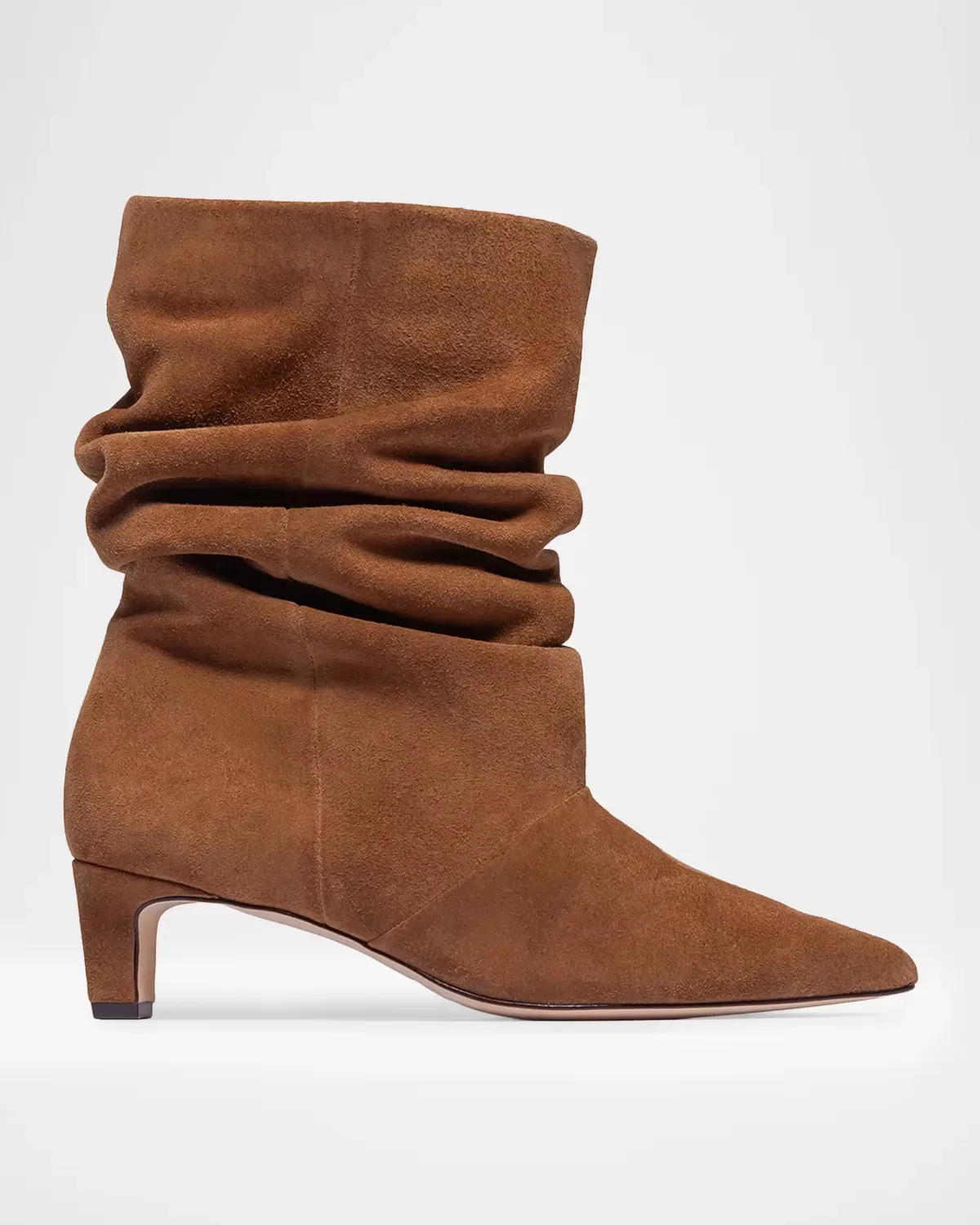 45mm Etta Slouched Suede Mid-Calf Boots by Bernardo