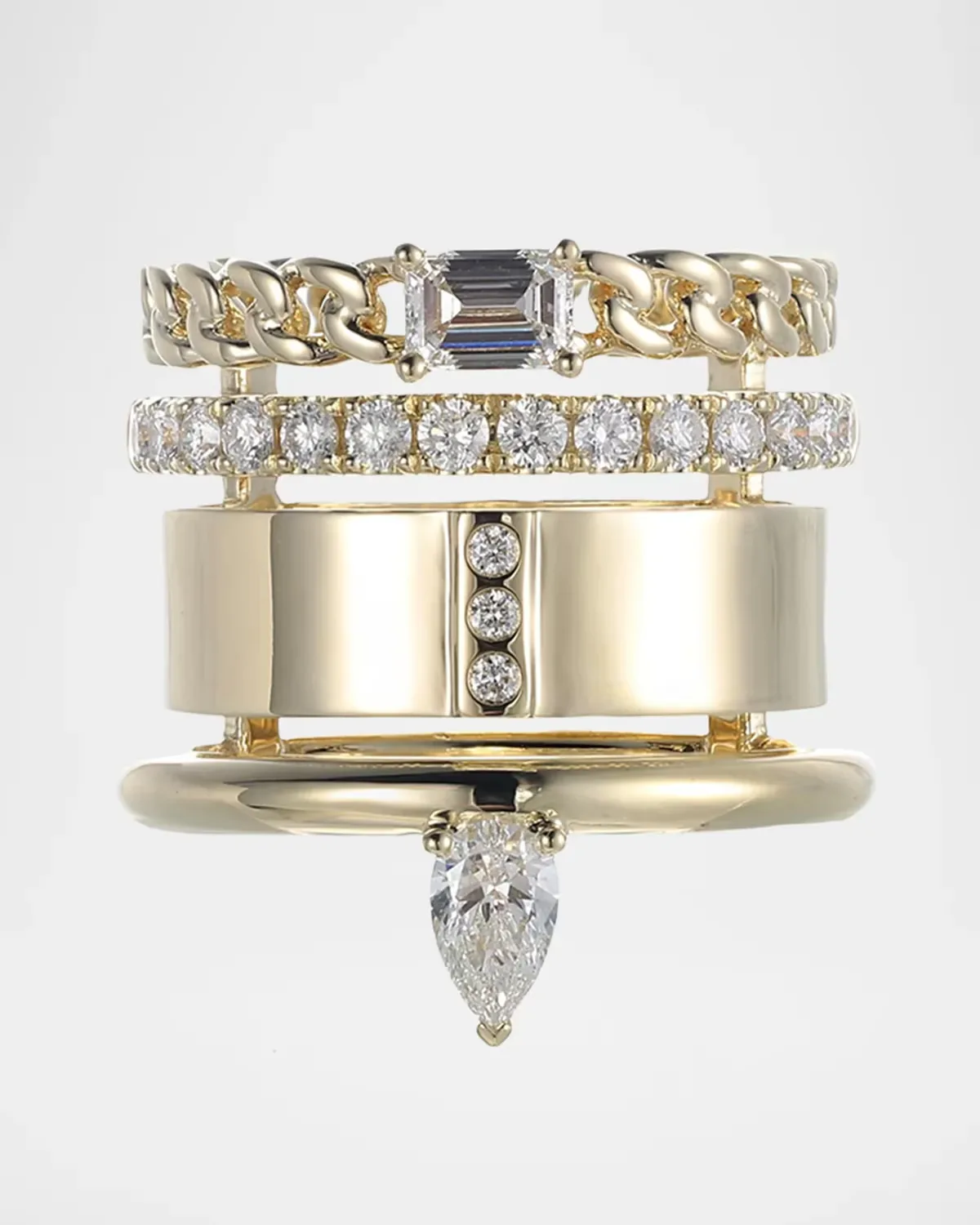 Typestack All Diamond Ring