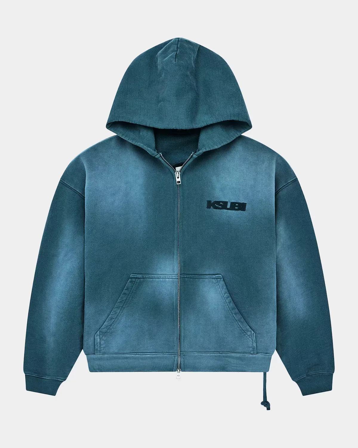 Rugged Cotton Zip-Front Hoodie by Ksubi
