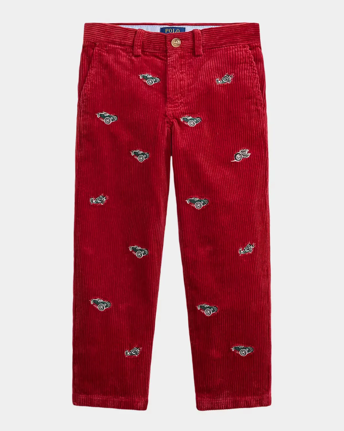 Race-Car Embroidered Corduroy Pants by Polo Ralph Lauren