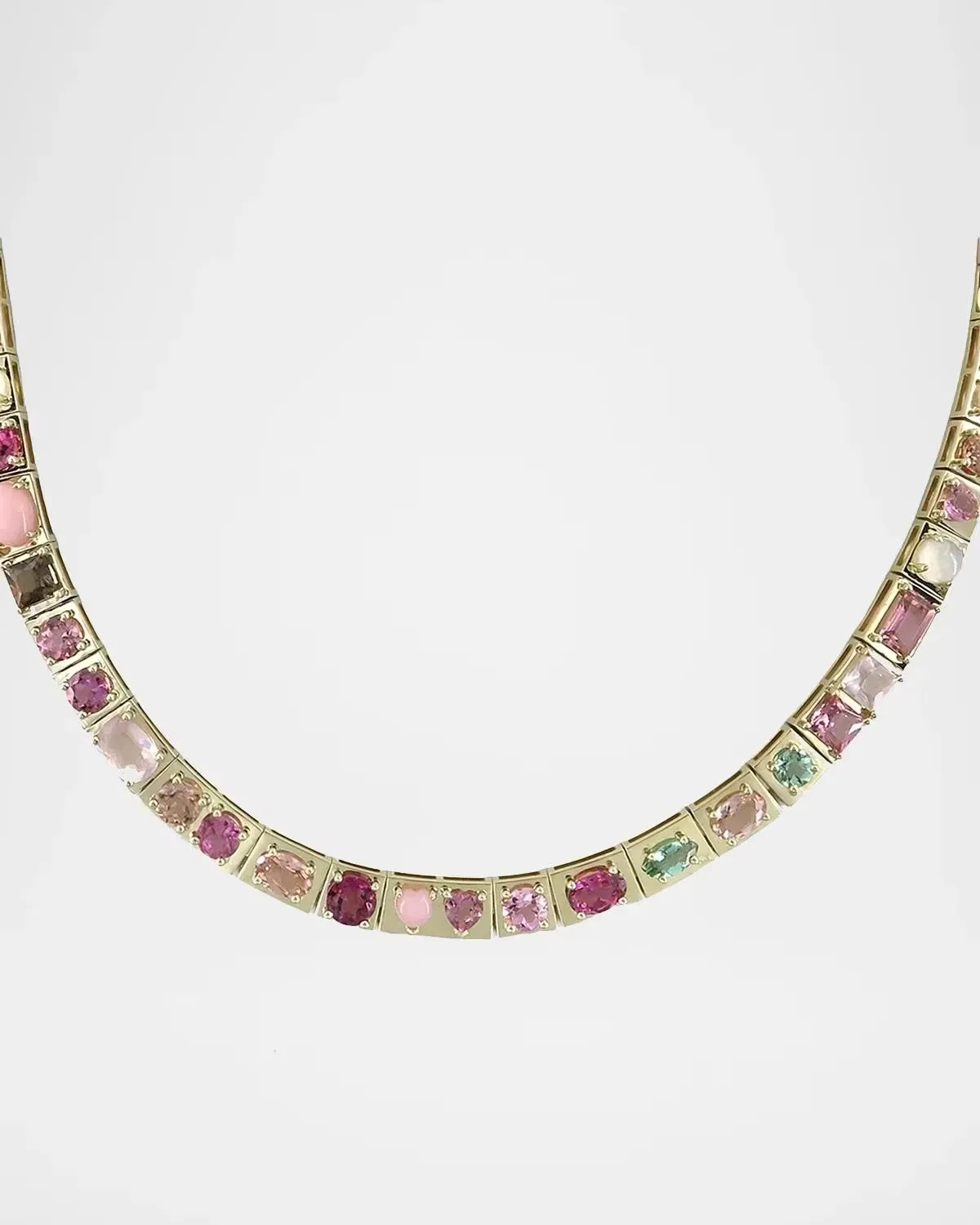 LEGGO 14K Pink Multi-Stone Necklace