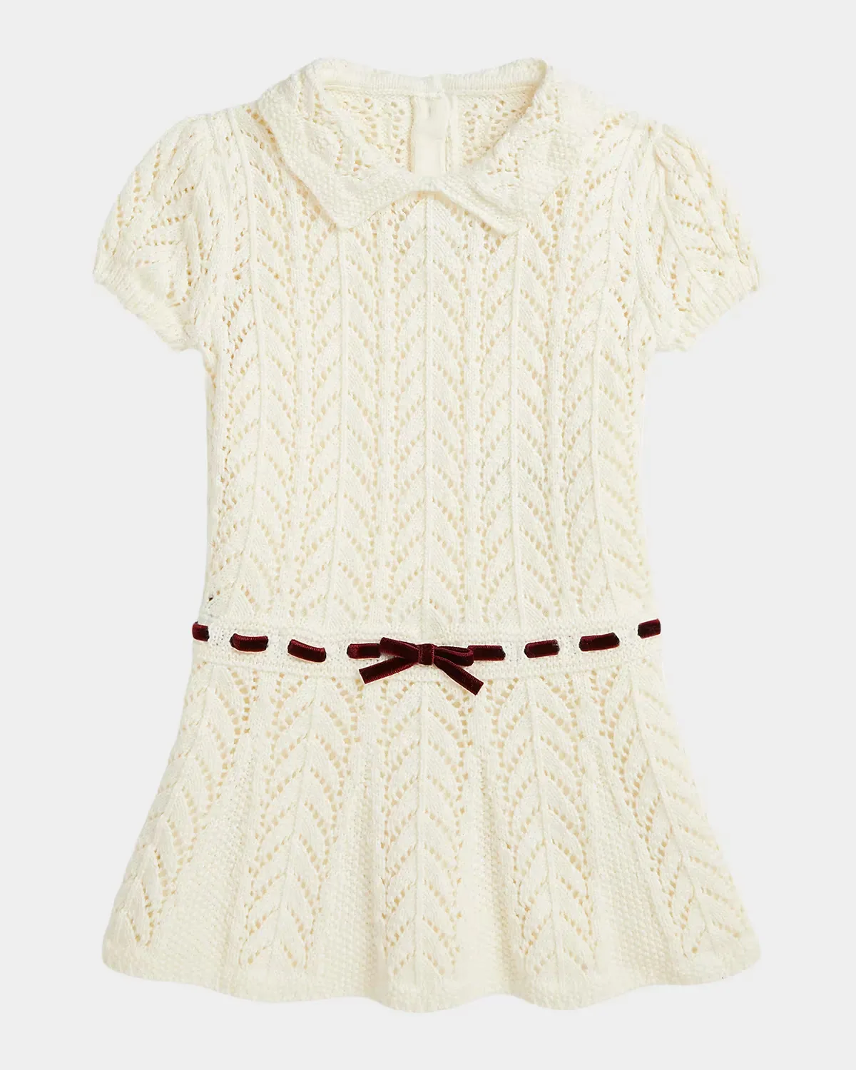 Pointelle-Knit Cotton Sweater Dress by Ralph Lauren