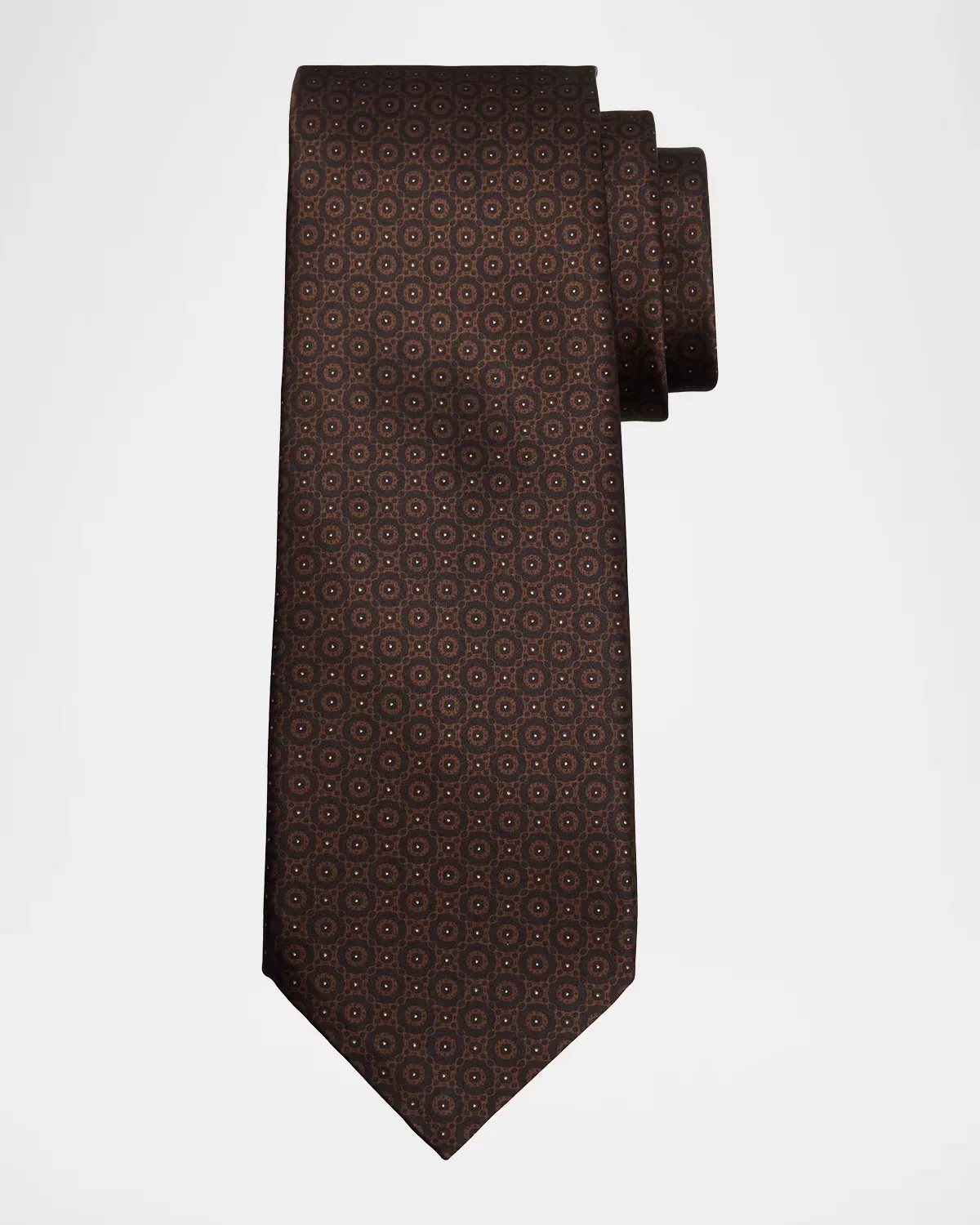 Circle-Print Silk Tie by Stefano Ricci