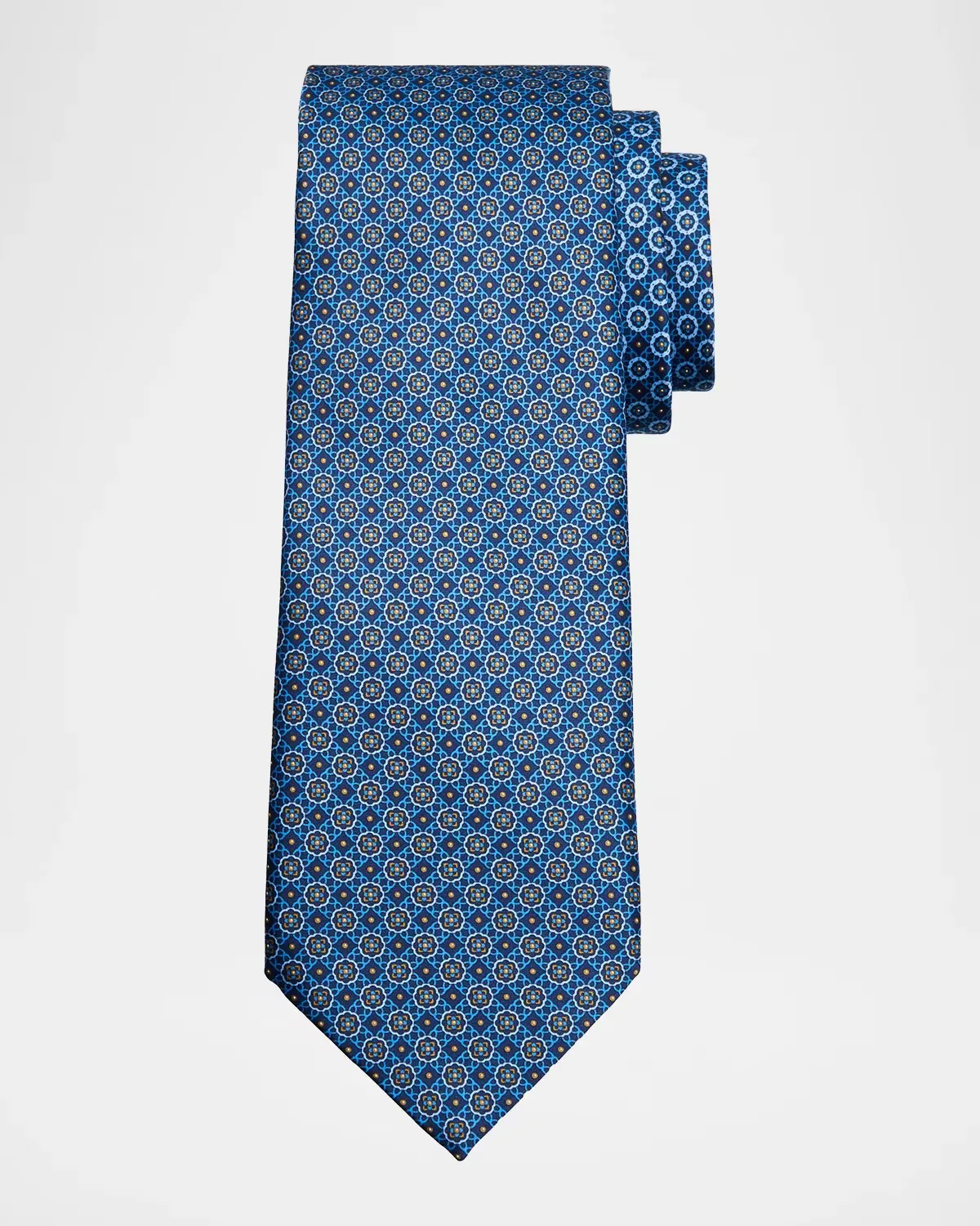 Geometric Mosaic Silk Tie