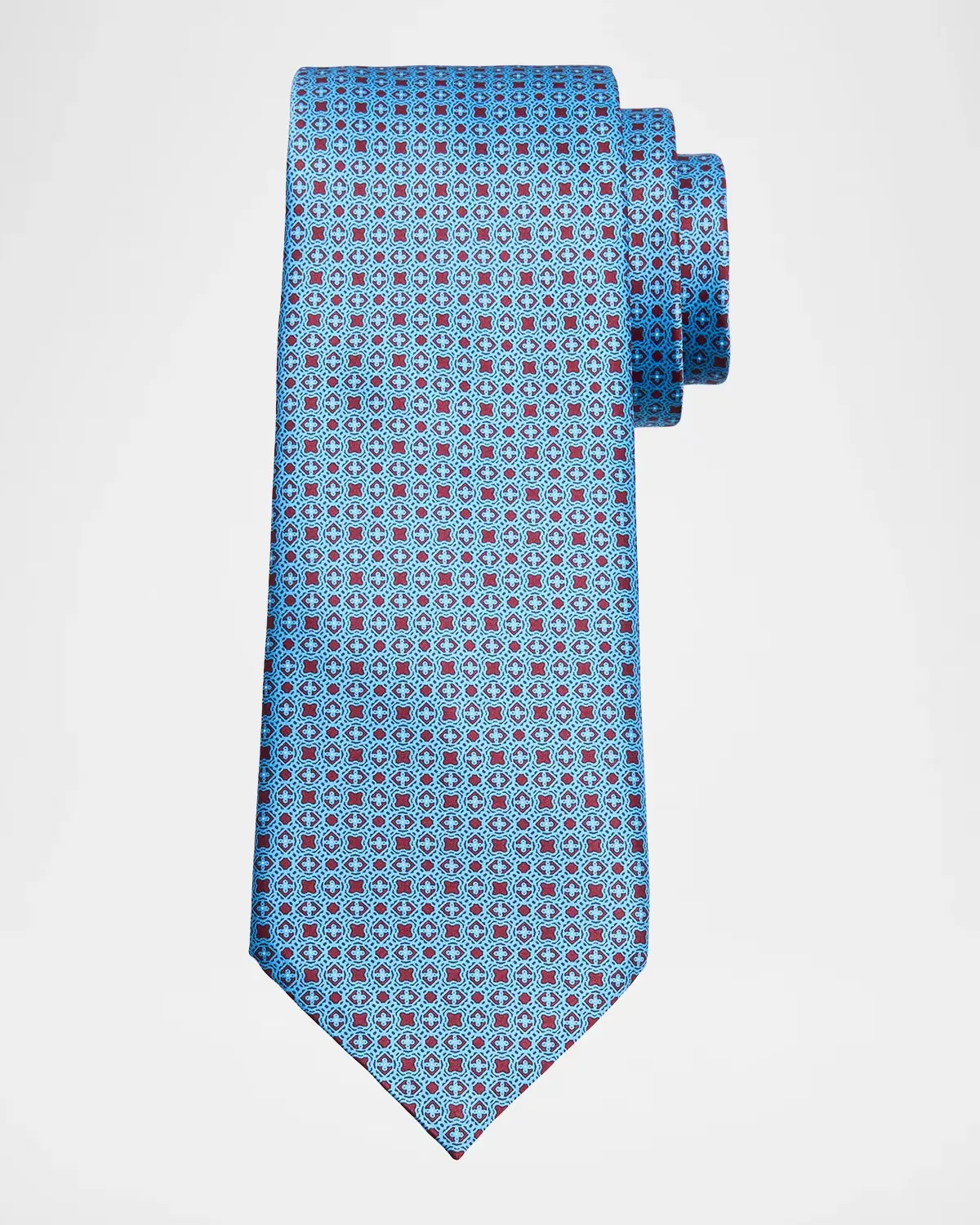 Mosaic Diamond-Print Silk Tie by Stefano Ricci