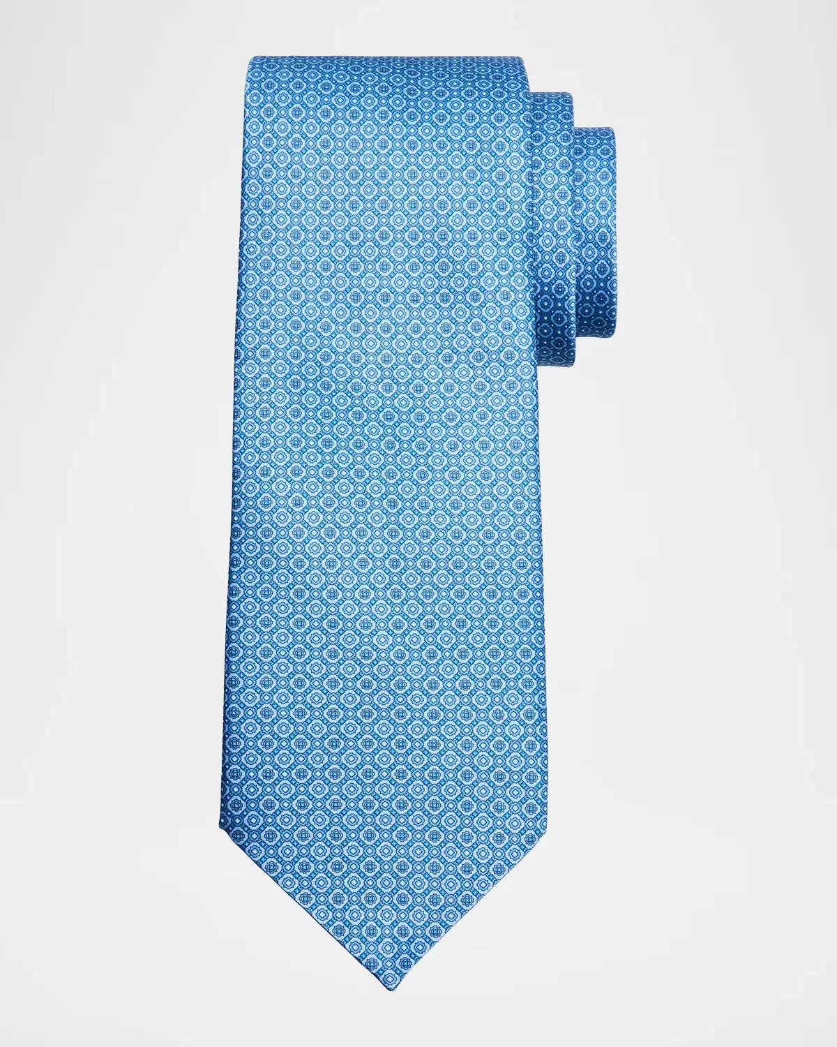 Mosaic Inlay-Print Silk Tie by Stefano Ricci
