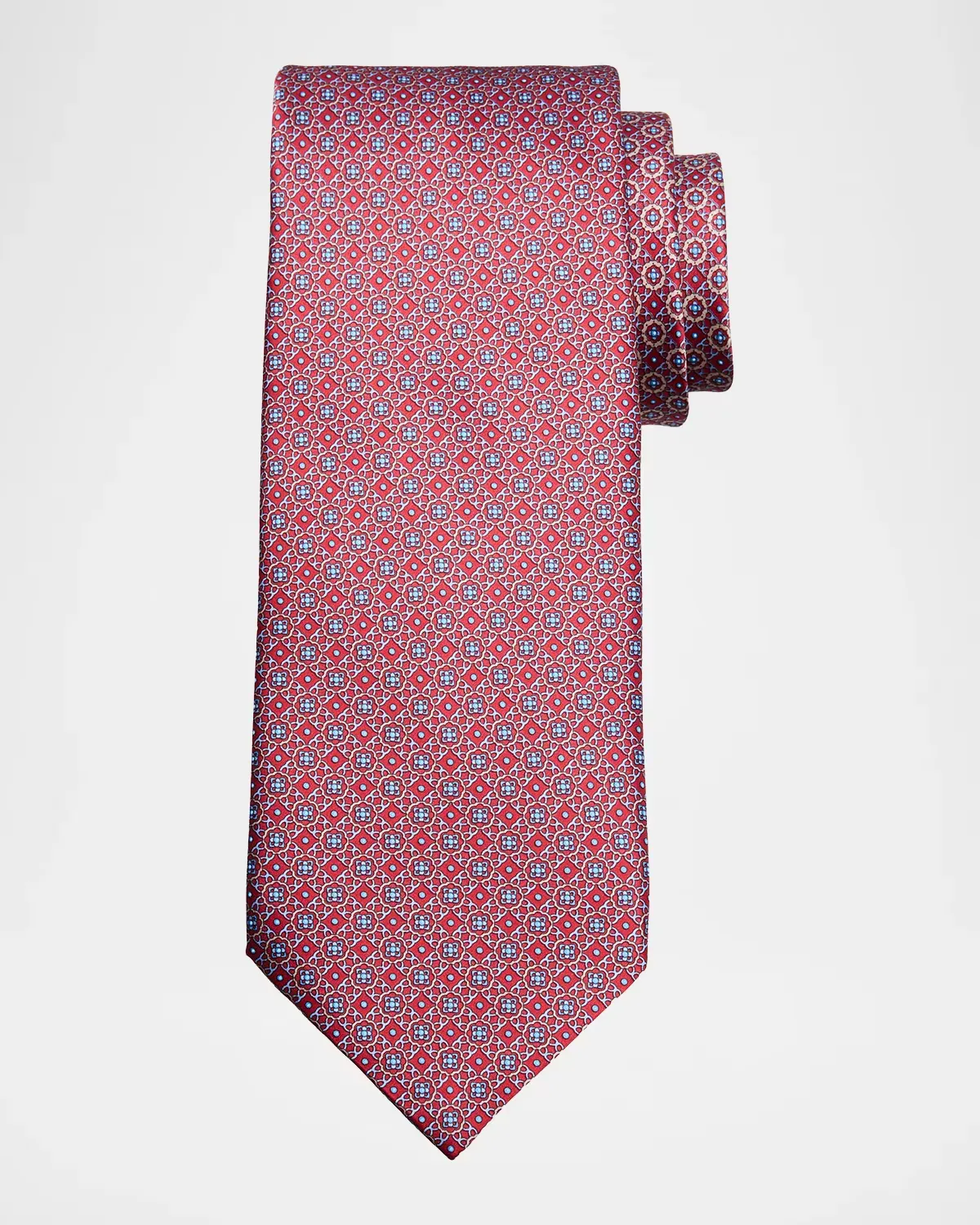 Geometric Mosaic Silk Tie