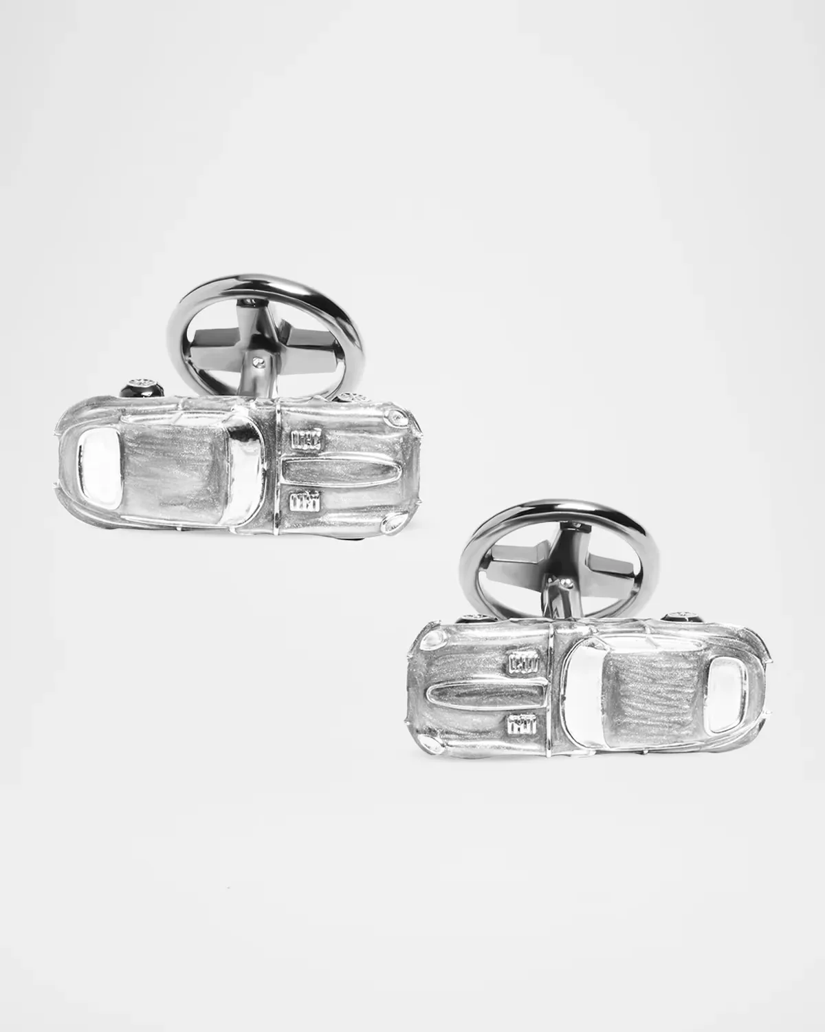 Vintage Sports Car Sterling Silver Cufflinks by Jan Leslie