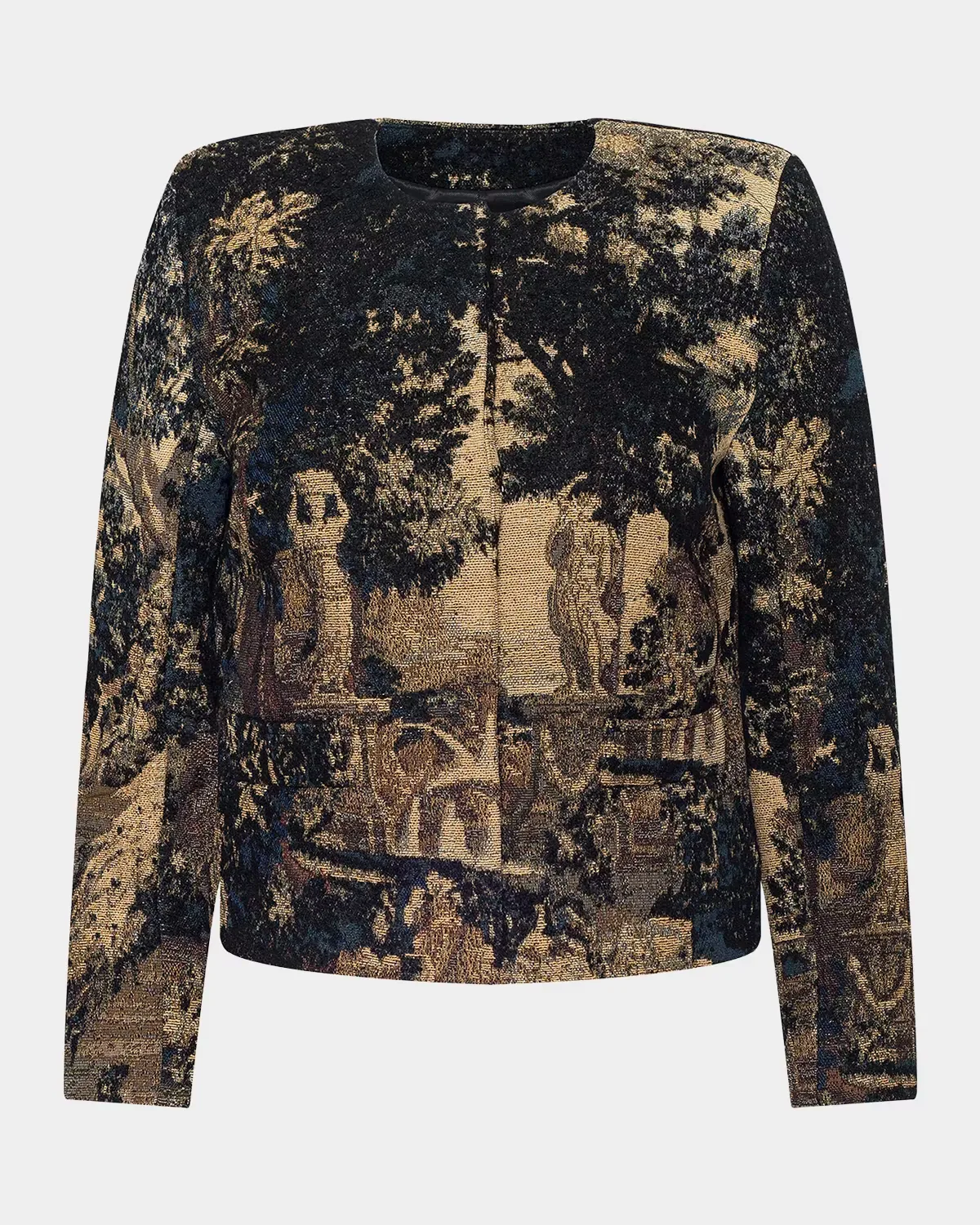 Lian Tapestry Collarless Jacket by L & apos;AGENCE
