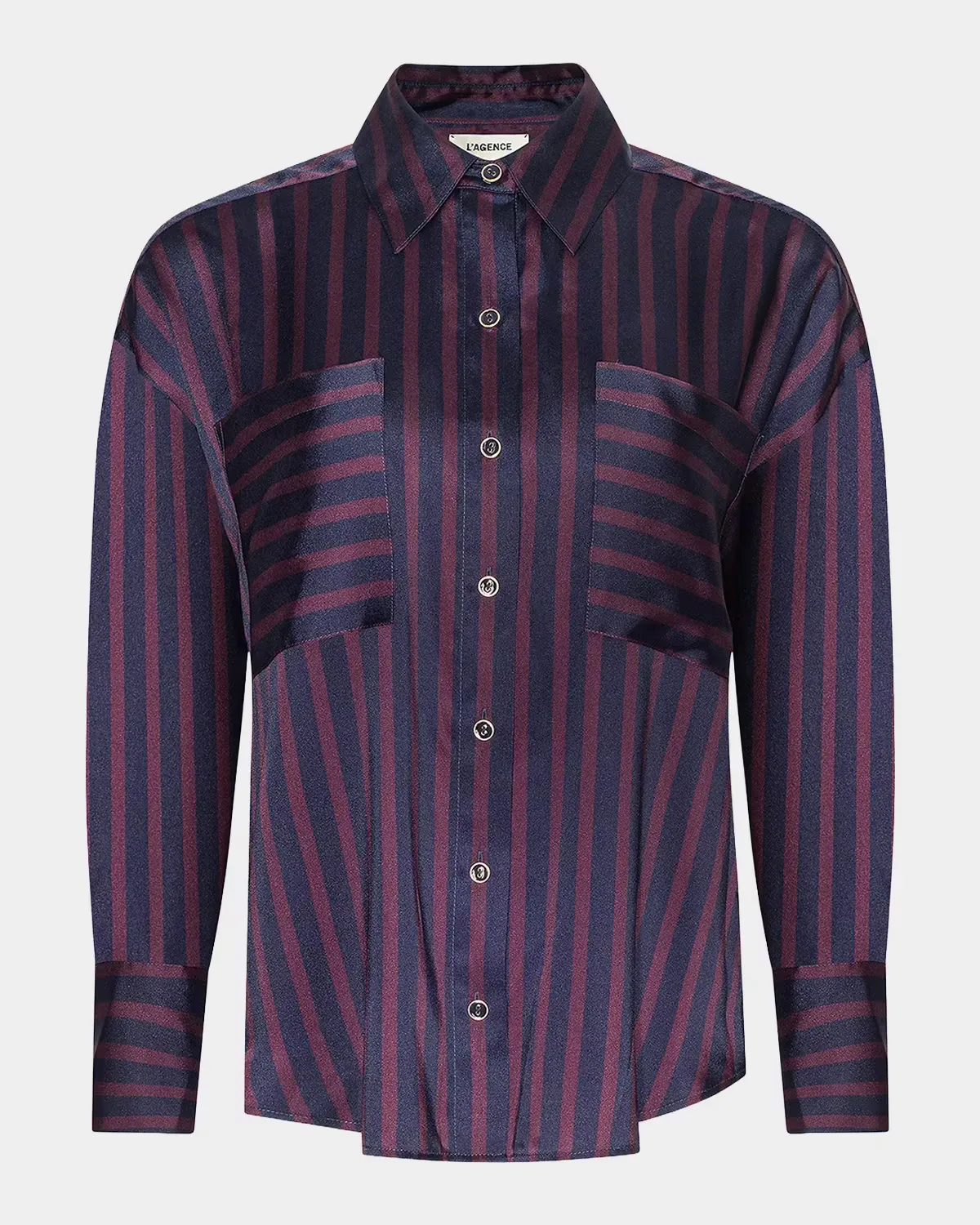 Eliora Striped Relaxed Blouse by L & apos;AGENCE