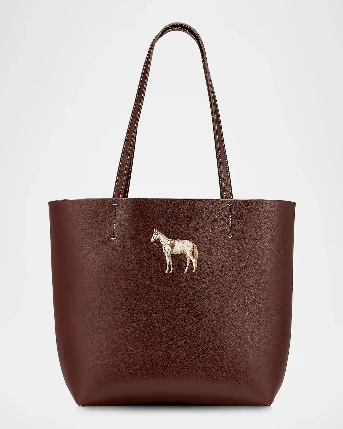 Melissa Bamber x Gigi New York: the Equestrian Edition Hunter Horse Leather Tote by Gigi New York