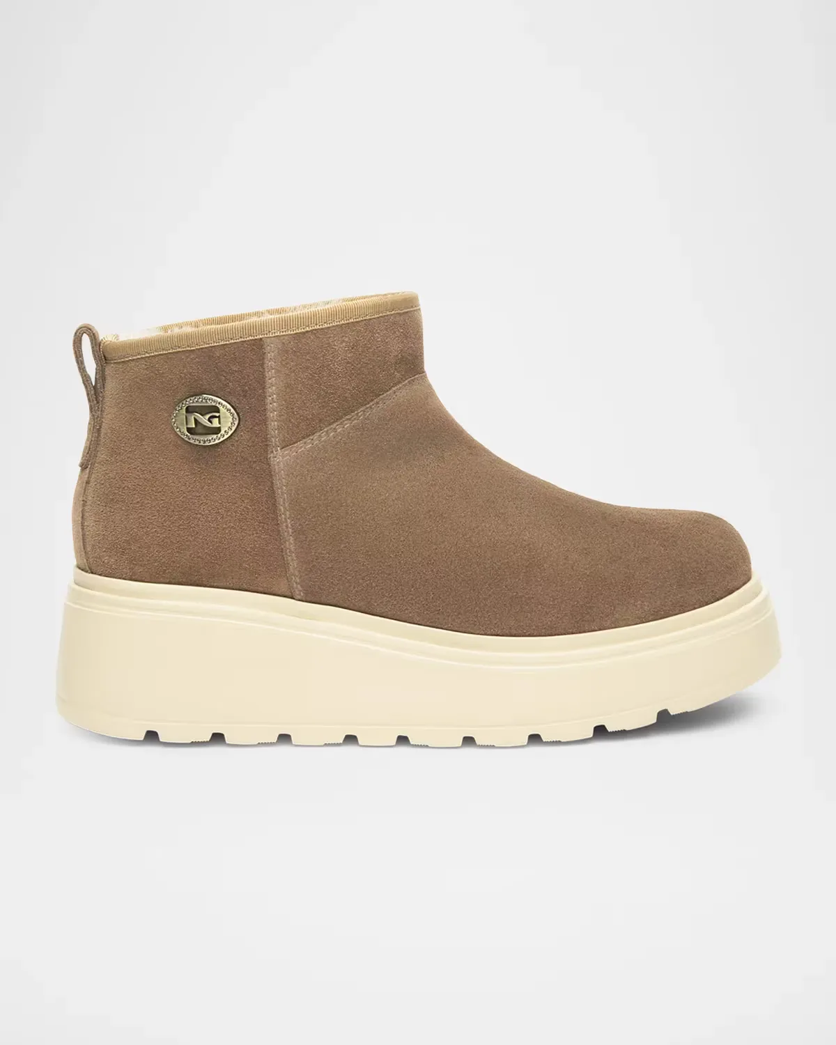 50mm Suede Platform Ankle Booties by NeroGiardini