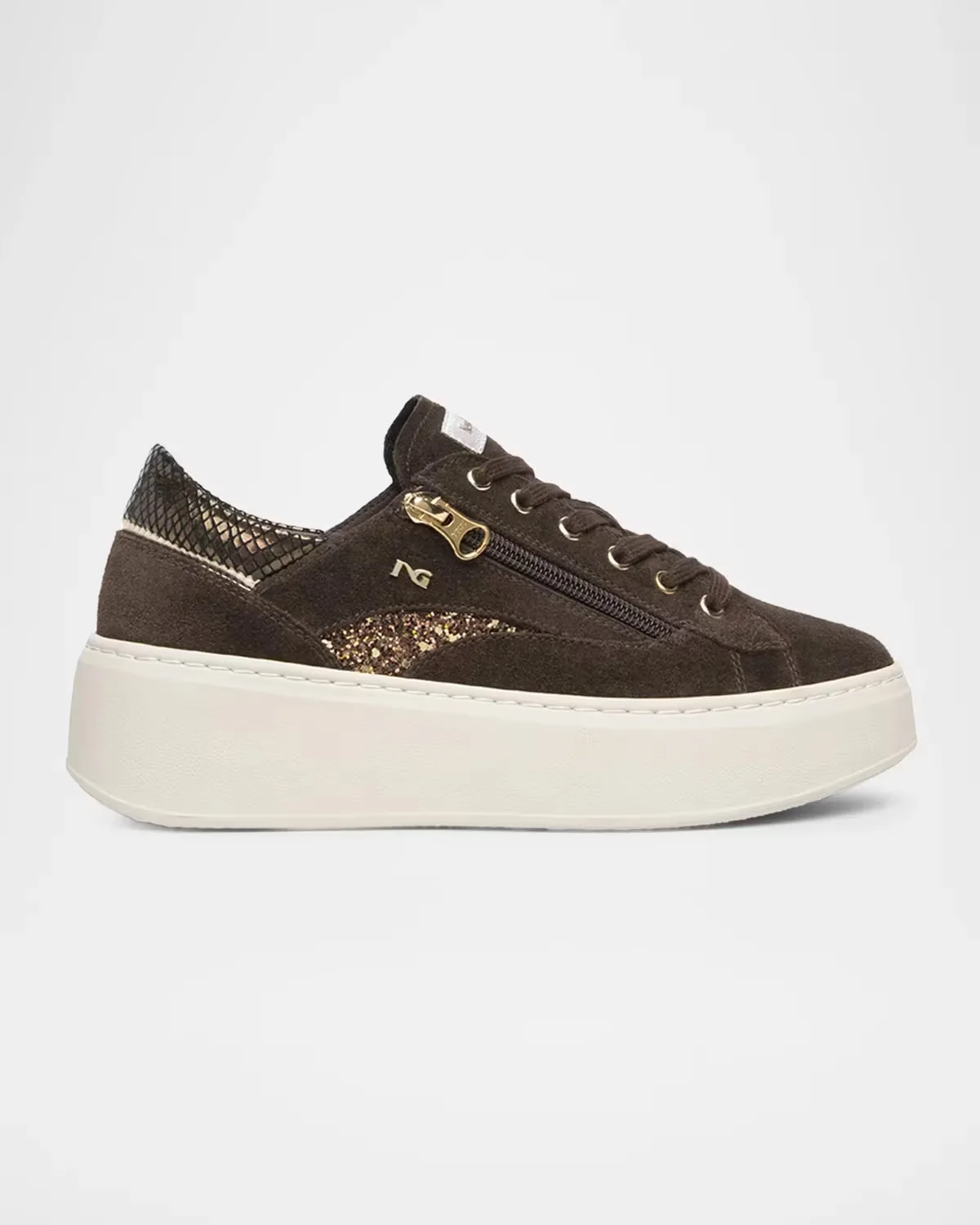 50mm Suede Platform Sneakers by NeroGiardini