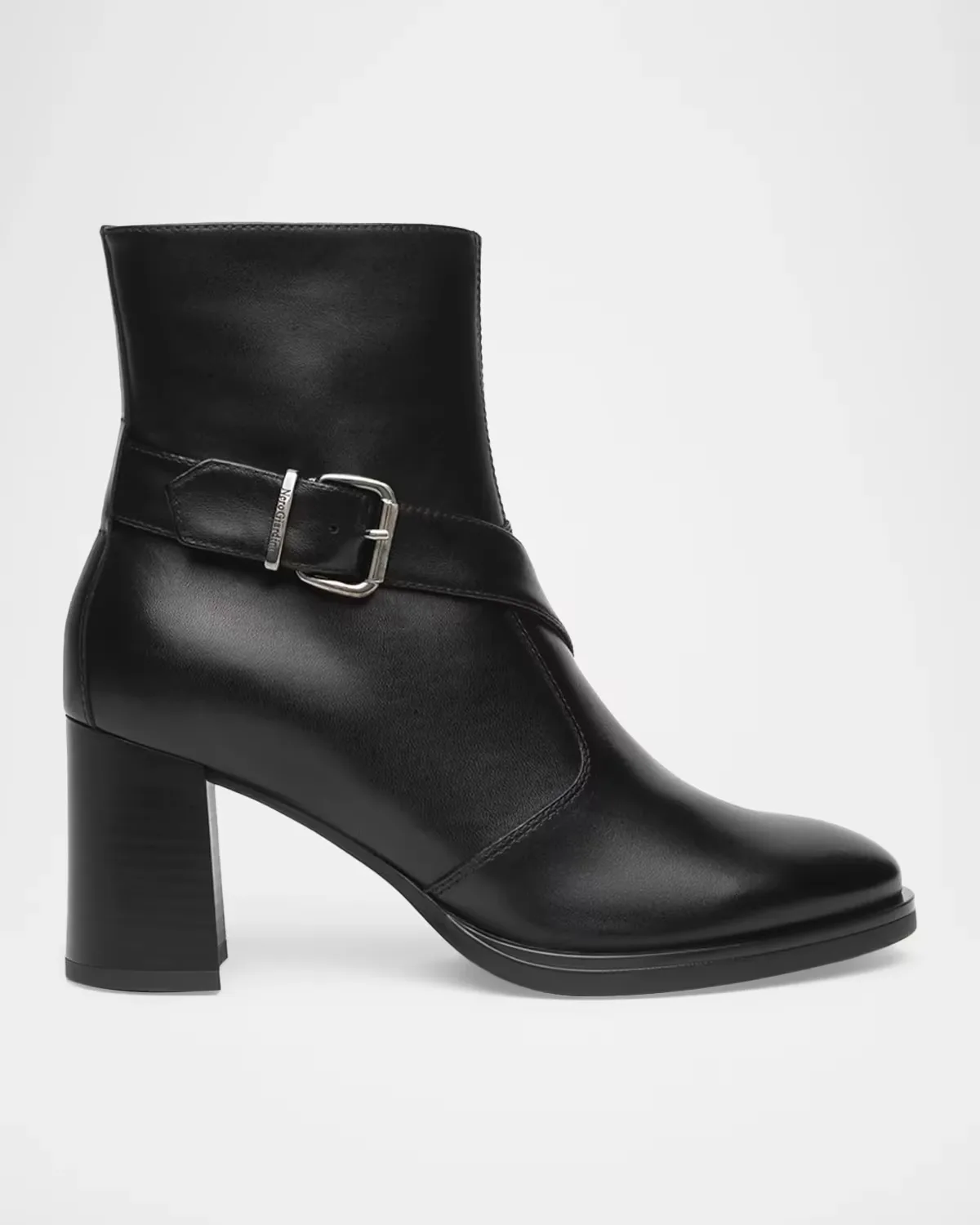 75mm Buckled Leather Ankle Boots by NeroGiardini