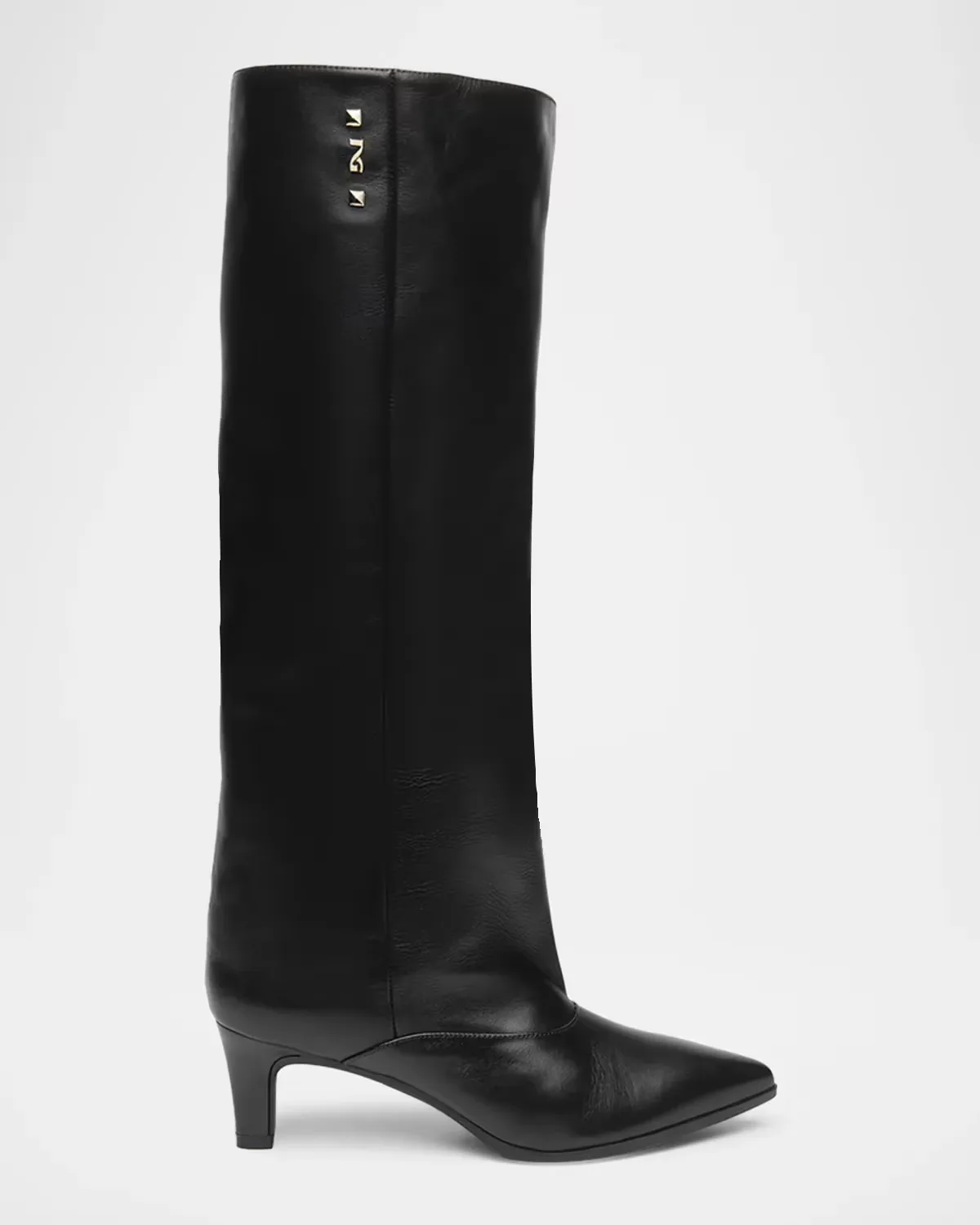 50mm Leather Knee-High Boots by NeroGiardini