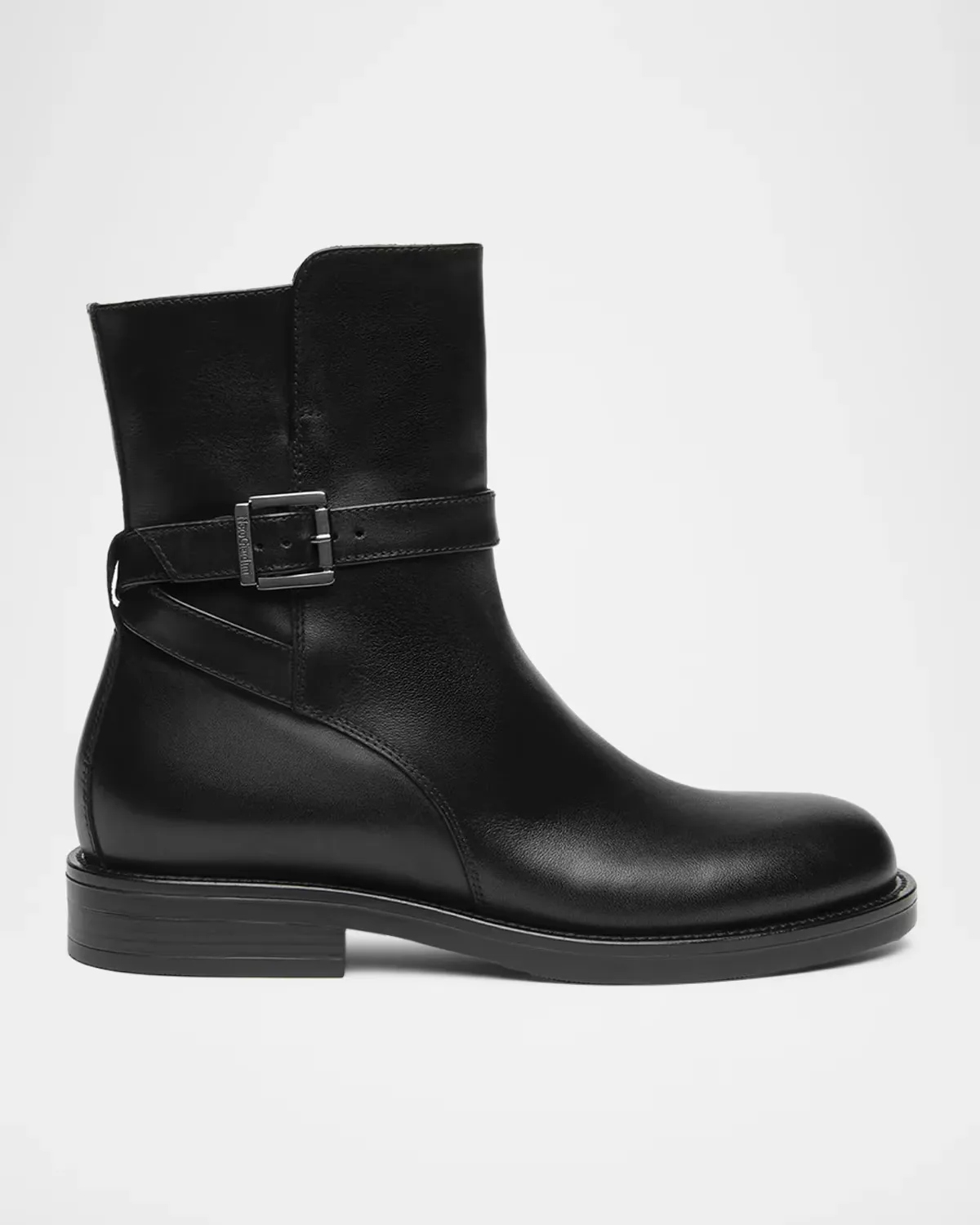 Buckled Leather Ankle Boots by NeroGiardini