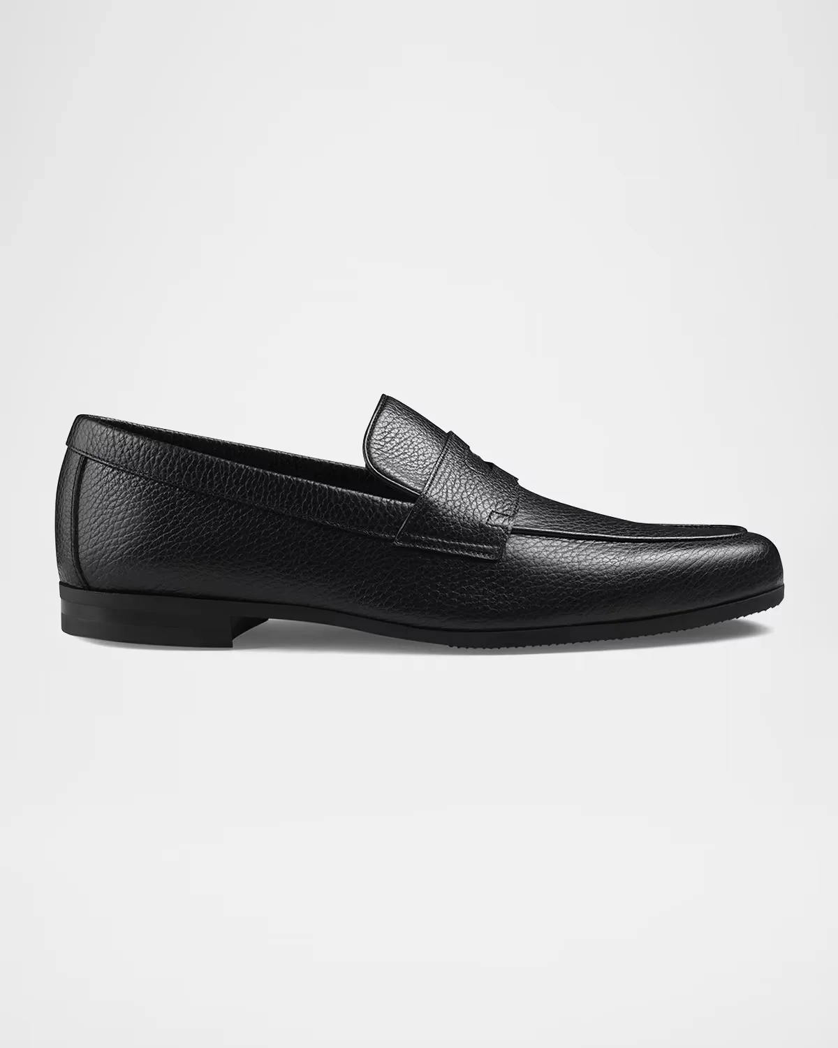 Thorne Soft Textured Leather Penny Loafers