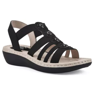 Cliffs by White Mountain Camryn Wedge Sandal by White Mountain