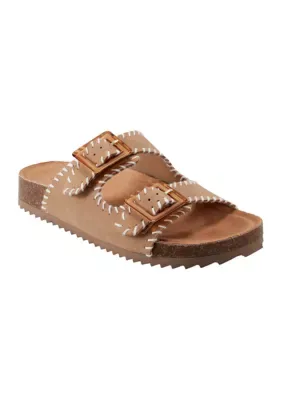 Santon Double Band Footbed Sandals by Indigo Rd