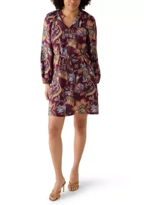 Mesa Shorts Long Sleeve Printed Short Dress by Tommy Bahama