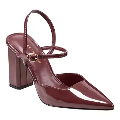 Doster Block Heel Pointy Toe Dress Pumps by Marc Fisher