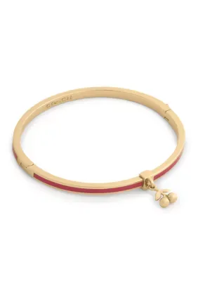Cherry Charm Enamel Bangle Bracelet by Coach